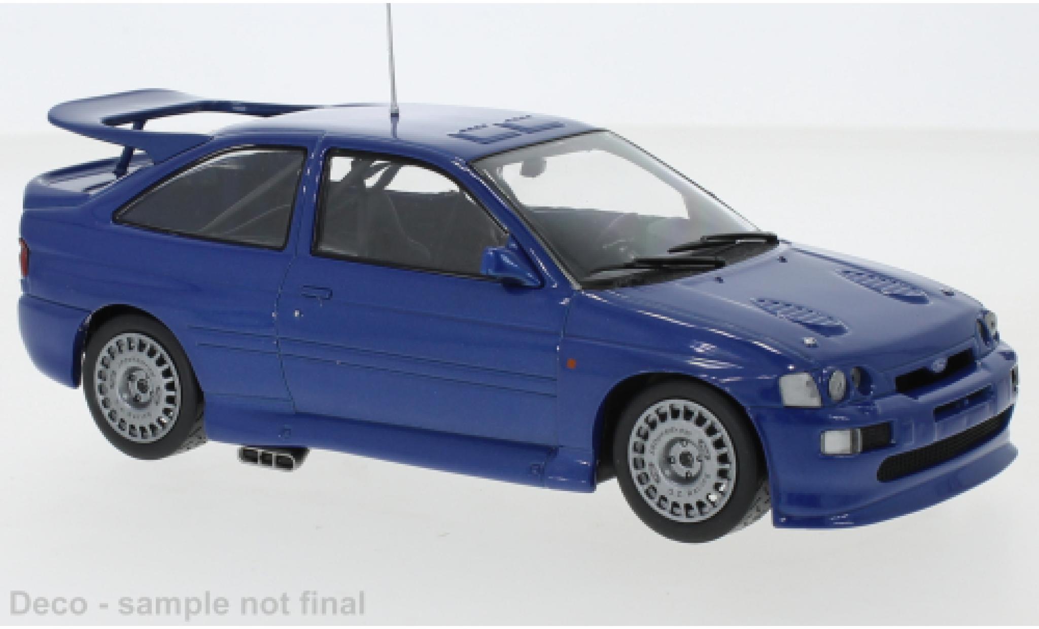 Ford Escort 1/24 WhiteBox RS Cosworth metallic blauw 1993 modelauto