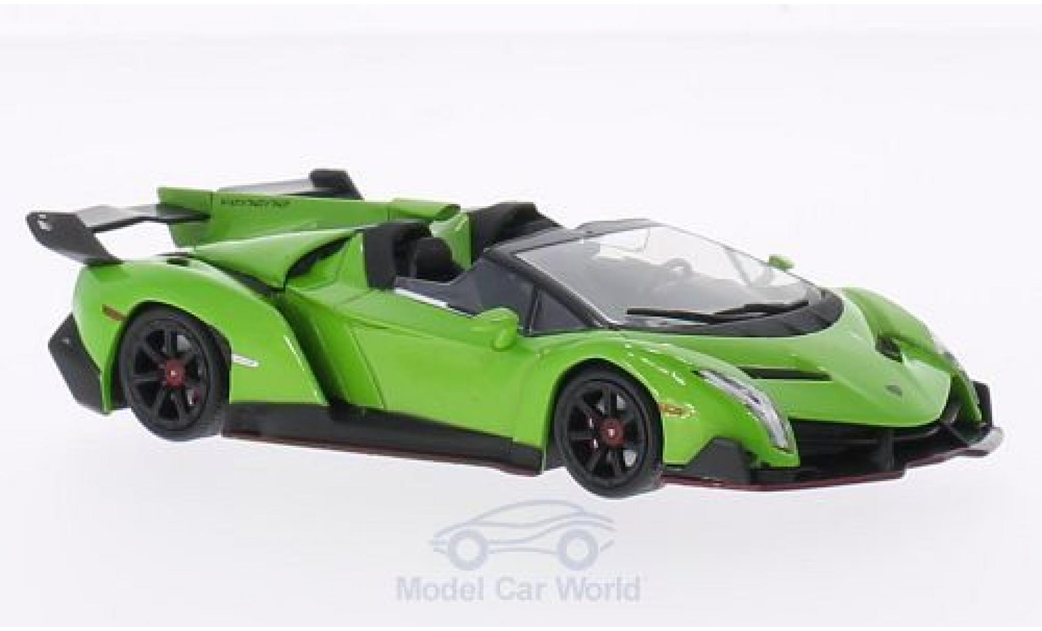 Lamborghini Veneno 1/43 WhiteBox Roadster groen 2013 modelauto