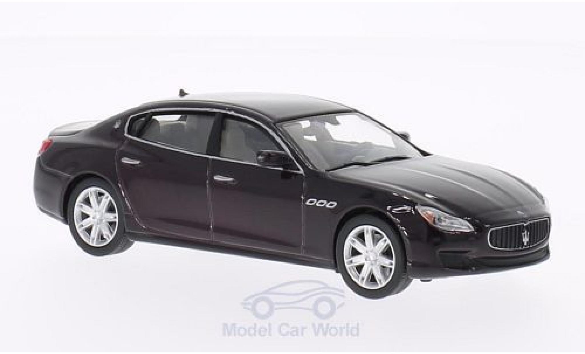 Maserati Quattroporte 1/43 WhiteBox GTS metallic rood 2013 modelauto