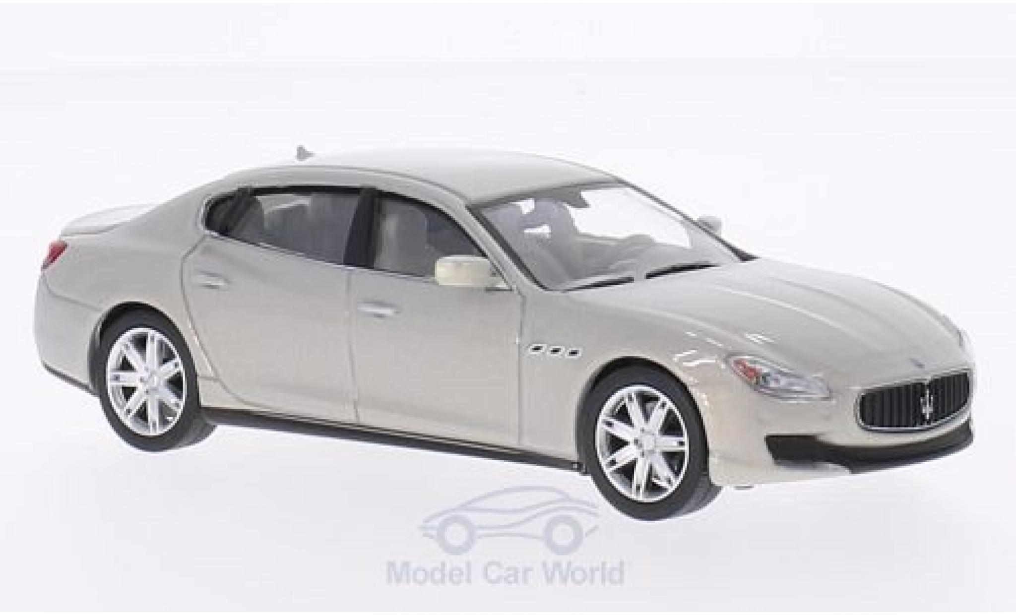 Maserati Quattroporte 1/43 WhiteBox GTS metallic grijs 2013 modelauto