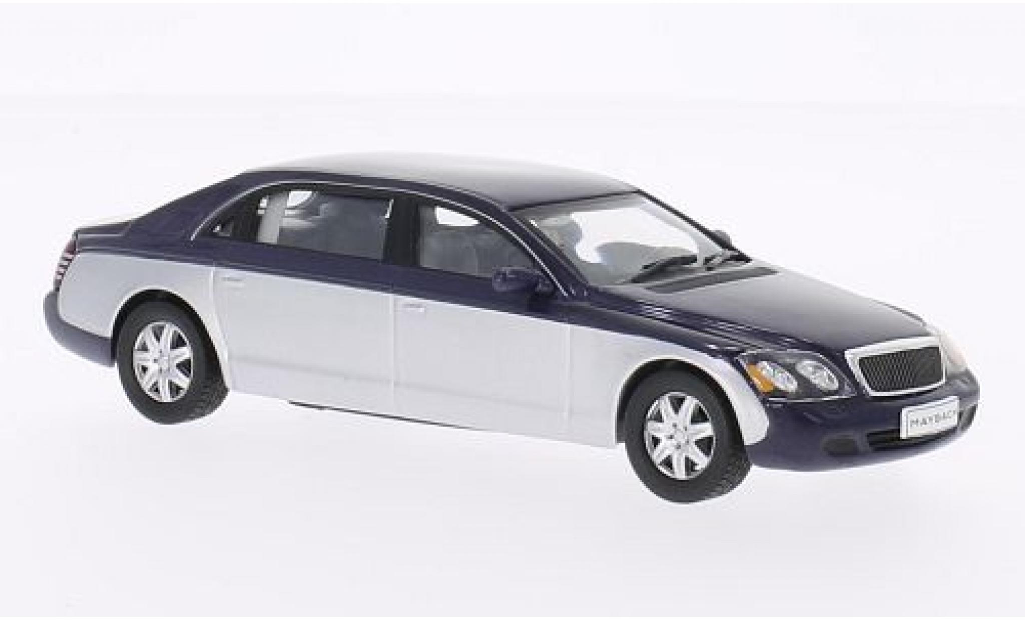 Maybach 62 1/43 WhiteBox metallic blauw/grijs 2009 modelauto