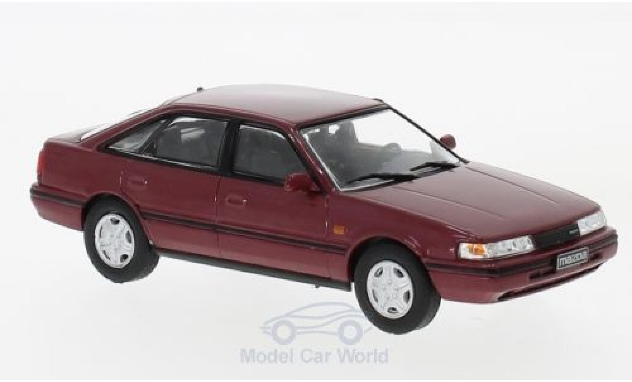 Mazda 6 1/43 WhiteBox 2 metallic rood 1990 modelauto
