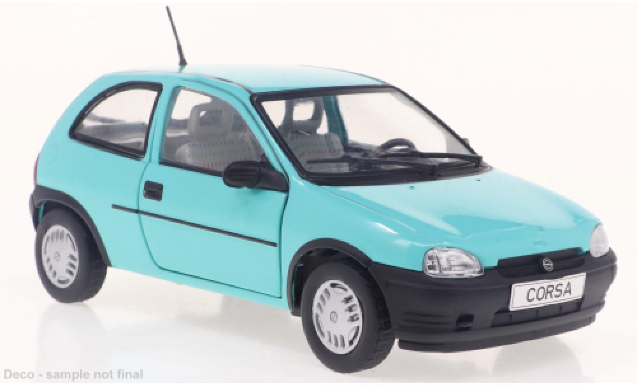 Opel Corsa 1/24 WhiteBox B turquoise 1993 1:24 modelauto