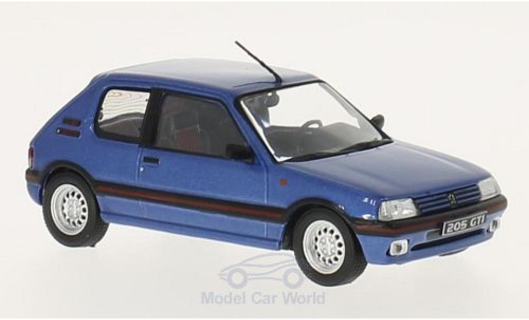 Peugeot 205 GTI 1/43 WhiteBox GTI metallic blauw 1992 modelauto