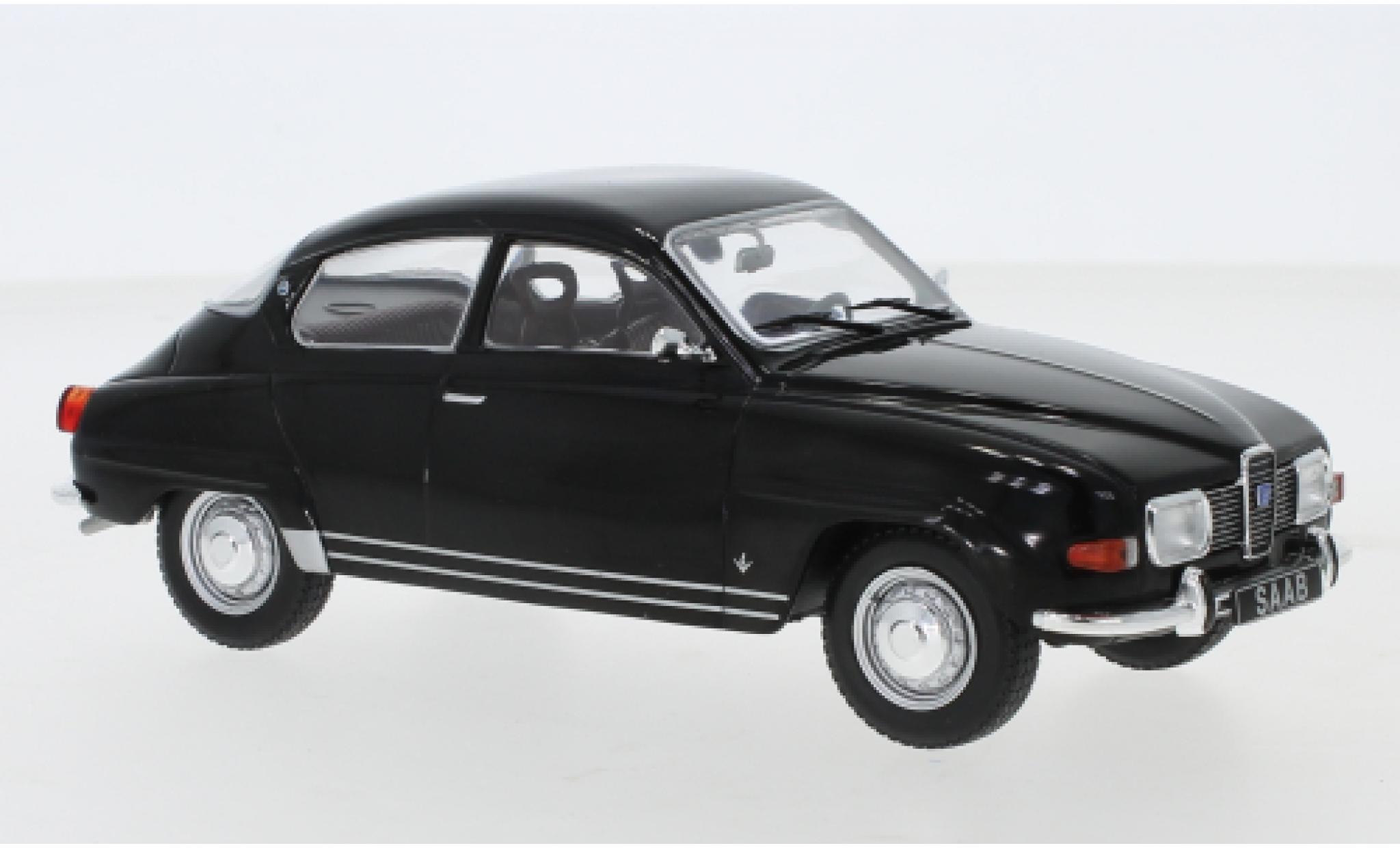 Saab 96 1/24 WhiteBox V4 zwart 1970 modelauto