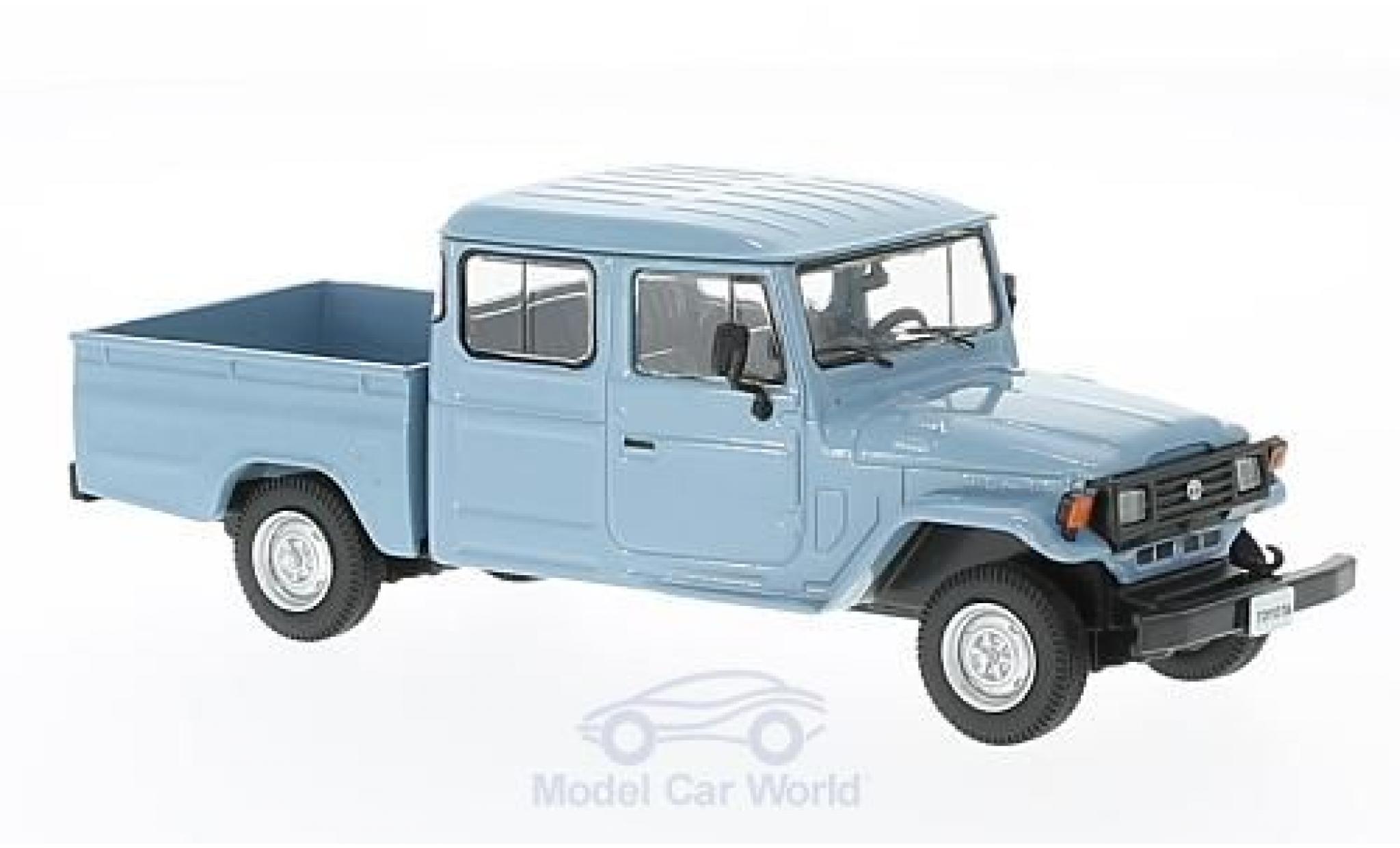Toyota Land Cruiser 1/43 WhiteBox Bandeirante Pick Up blauw 1976 modelauto