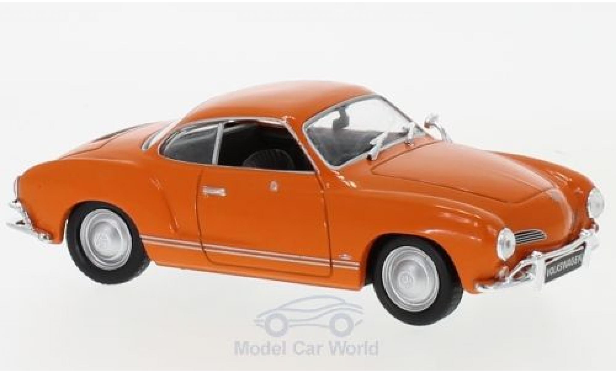 Volkswagen Karmann 1/43 WhiteBox Ghia oranje 1962 modelauto