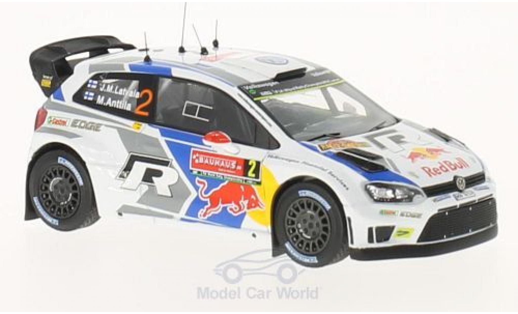 Volkswagen Polo 1/43 WhiteBox R WRC No.2 Motorsport Red Bull Rallye WM Rallye Schweden 2014 J-M.Latvala/M.Anttila modelauto