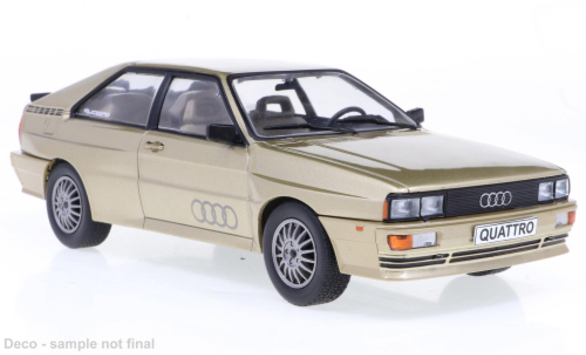 Audi Quattro 1/24 WhiteBox beige/Dekor 1981 modelauto