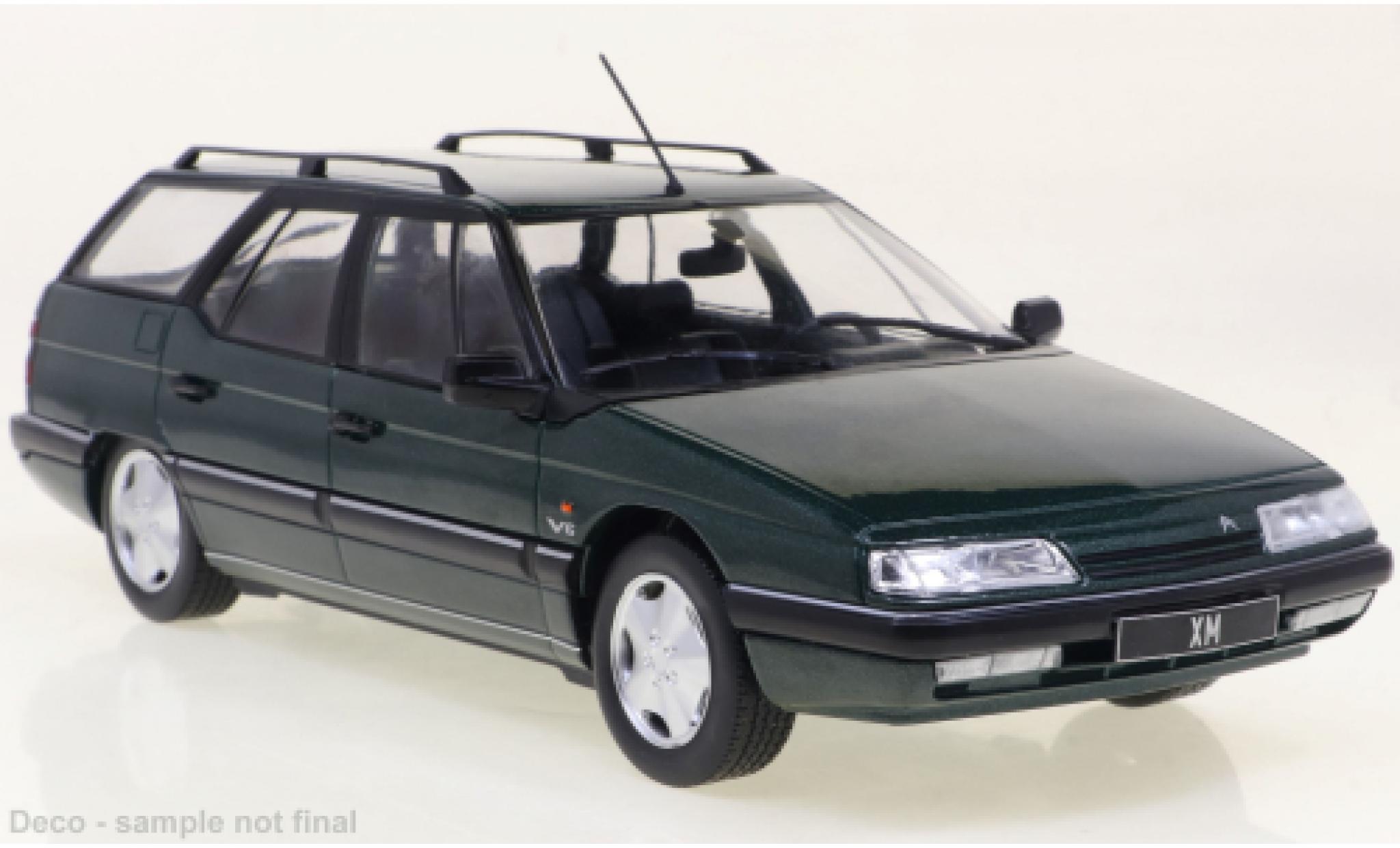 Citroen XM 1/24 WhiteBox Stationwagen metallic groen fonc&eacute; 1991 modelauto