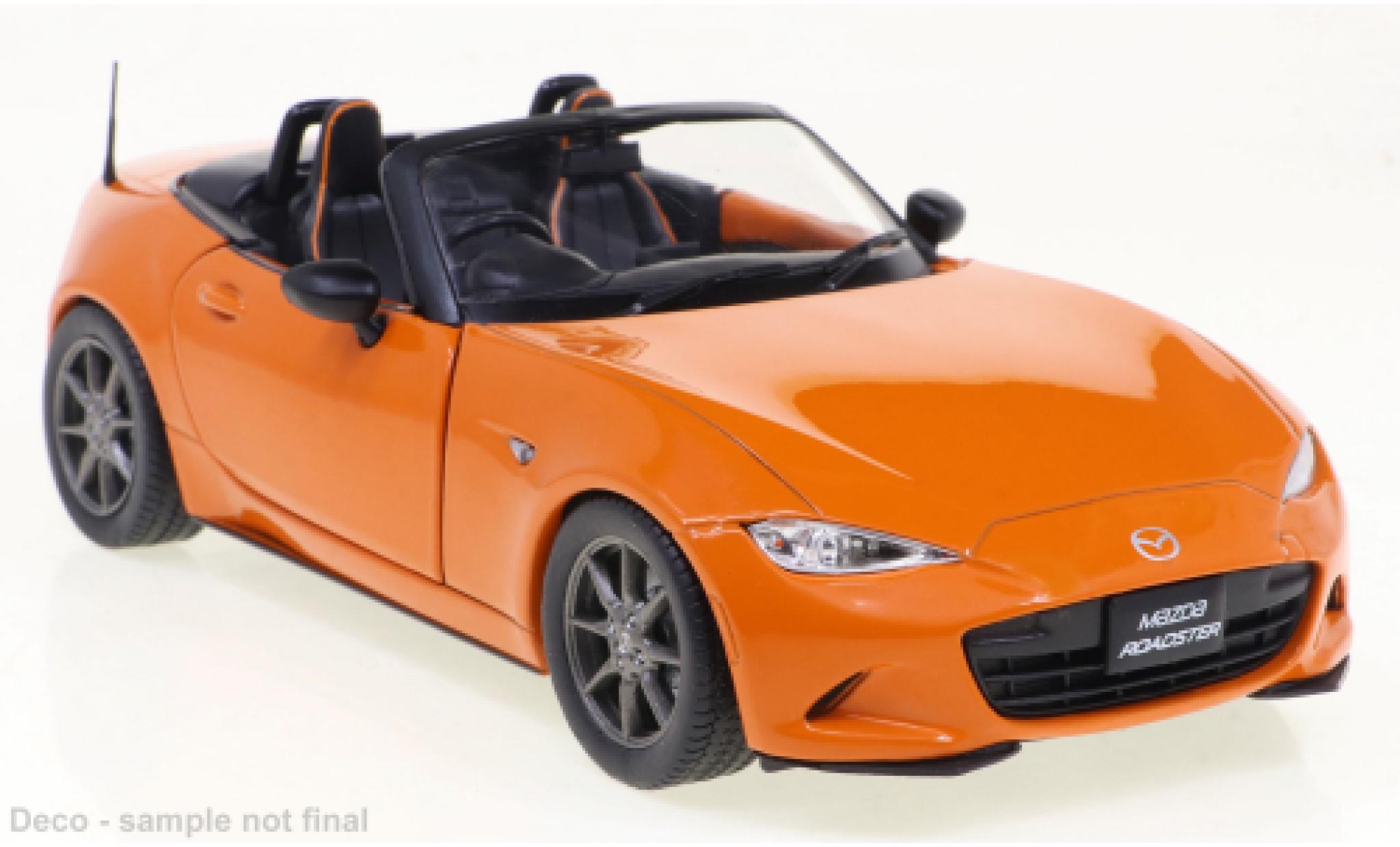 Mazda MX 1/24 WhiteBox -5 Roadster metallic oranje 2019 modelauto