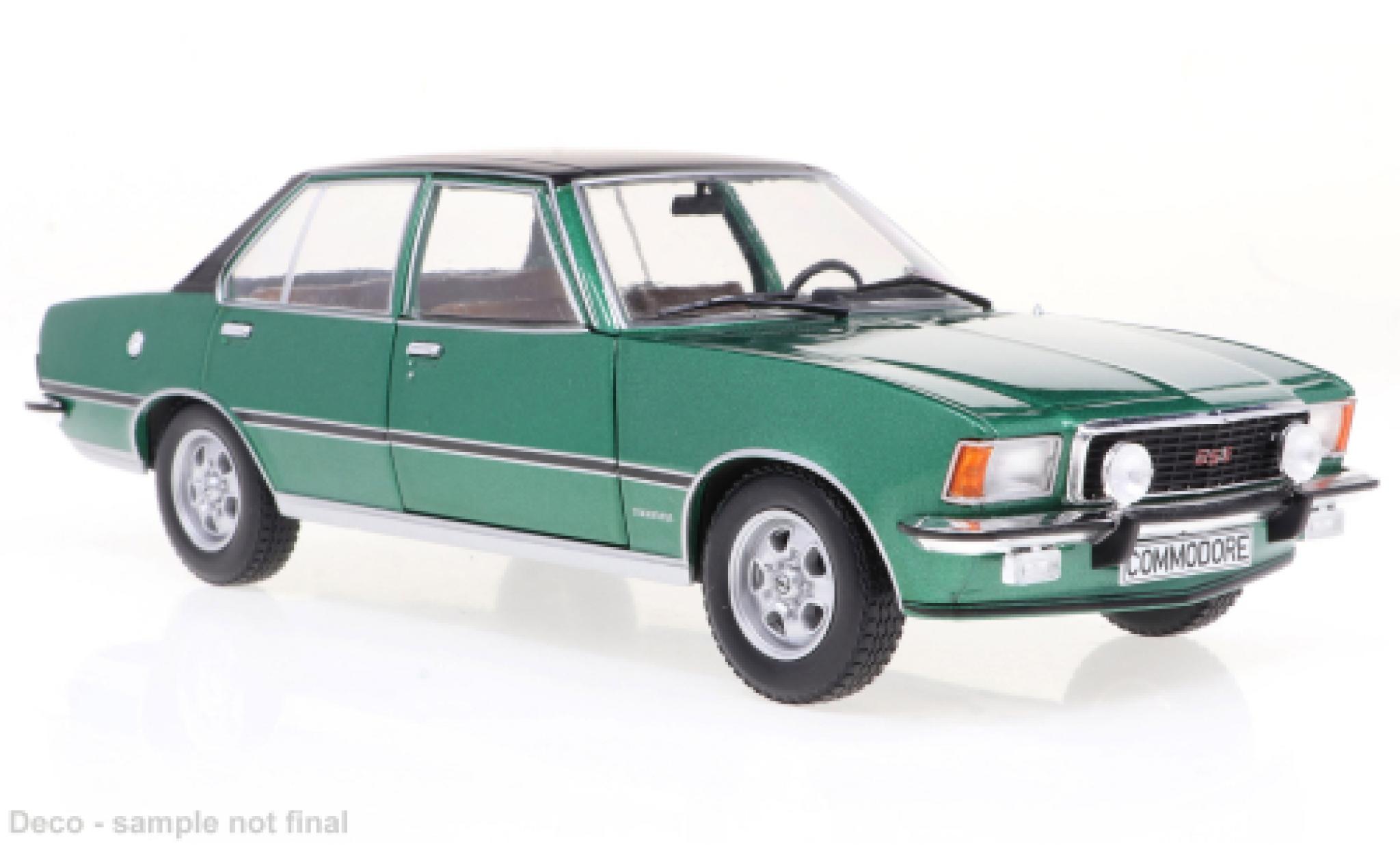Opel Commodore 1/24 WhiteBox B GS/E groen 1972 modelauto