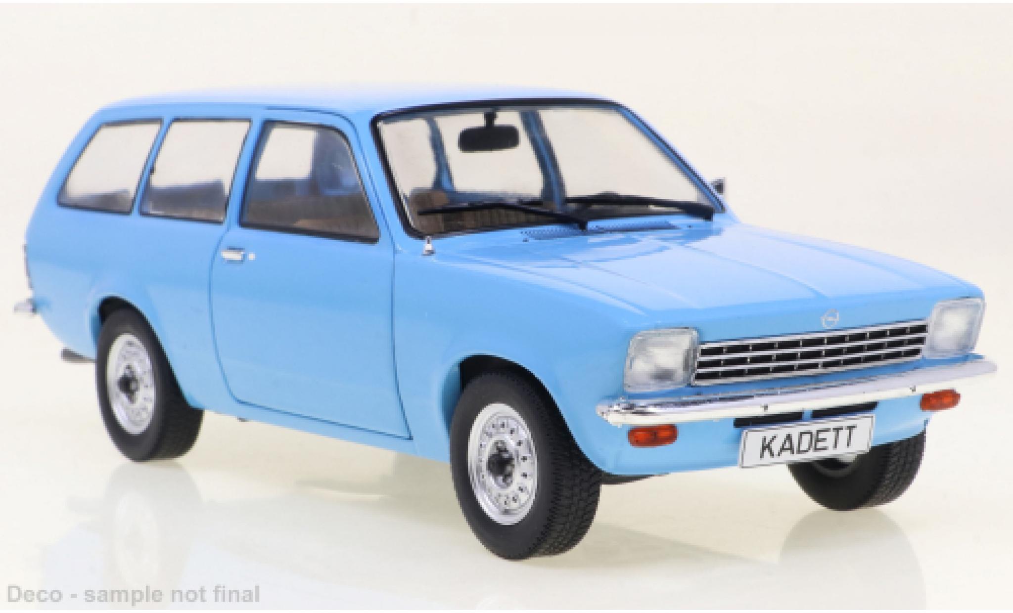 Opel Kadett 1/24 WhiteBox C Caravan blauw clair 1973 modelauto