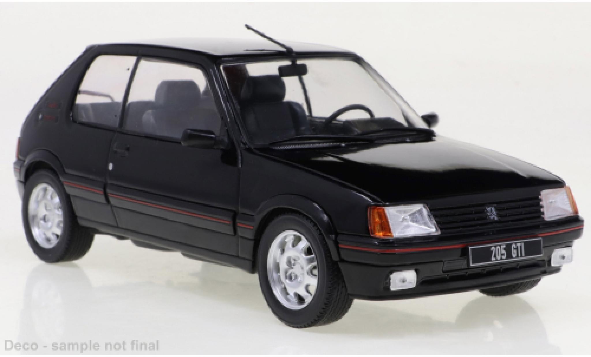 Peugeot 205 1/24 WhiteBox GTI zwart 1988 modelauto