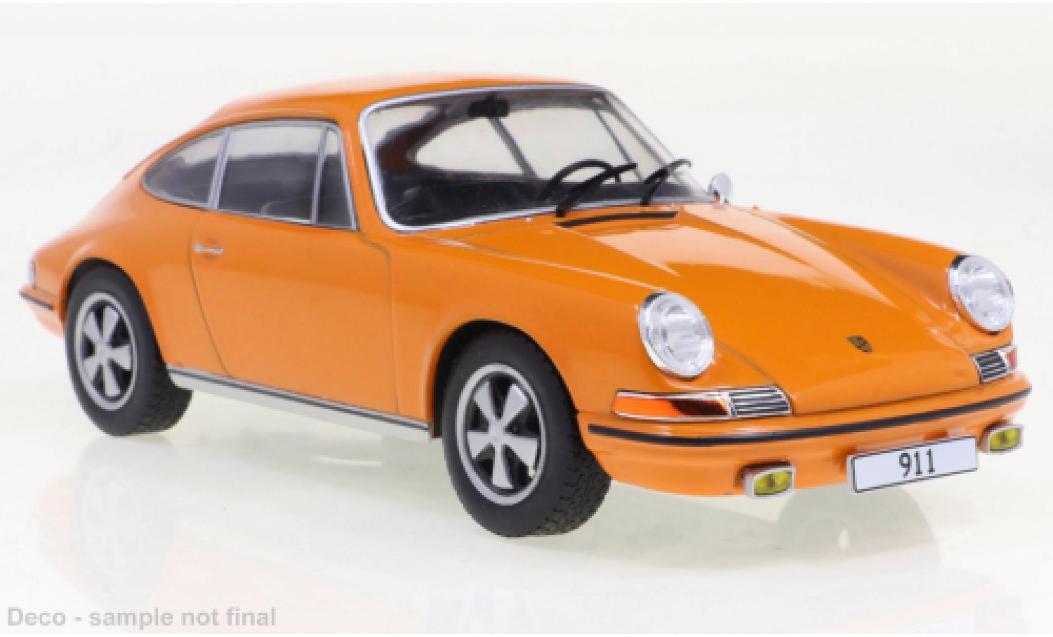 Porsche 911 1/24 WhiteBox S oranje 1968 modelauto