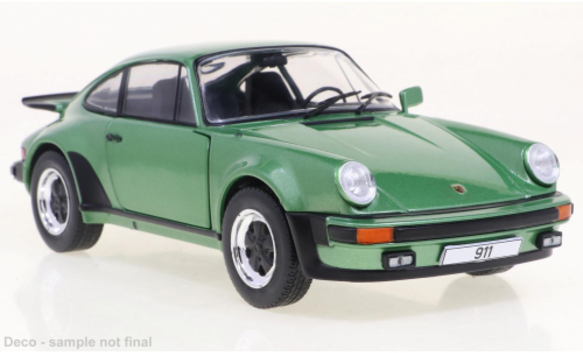 Porsche 930 Turbo 1/24 WhiteBox 911  metallic groen 1974 modelauto