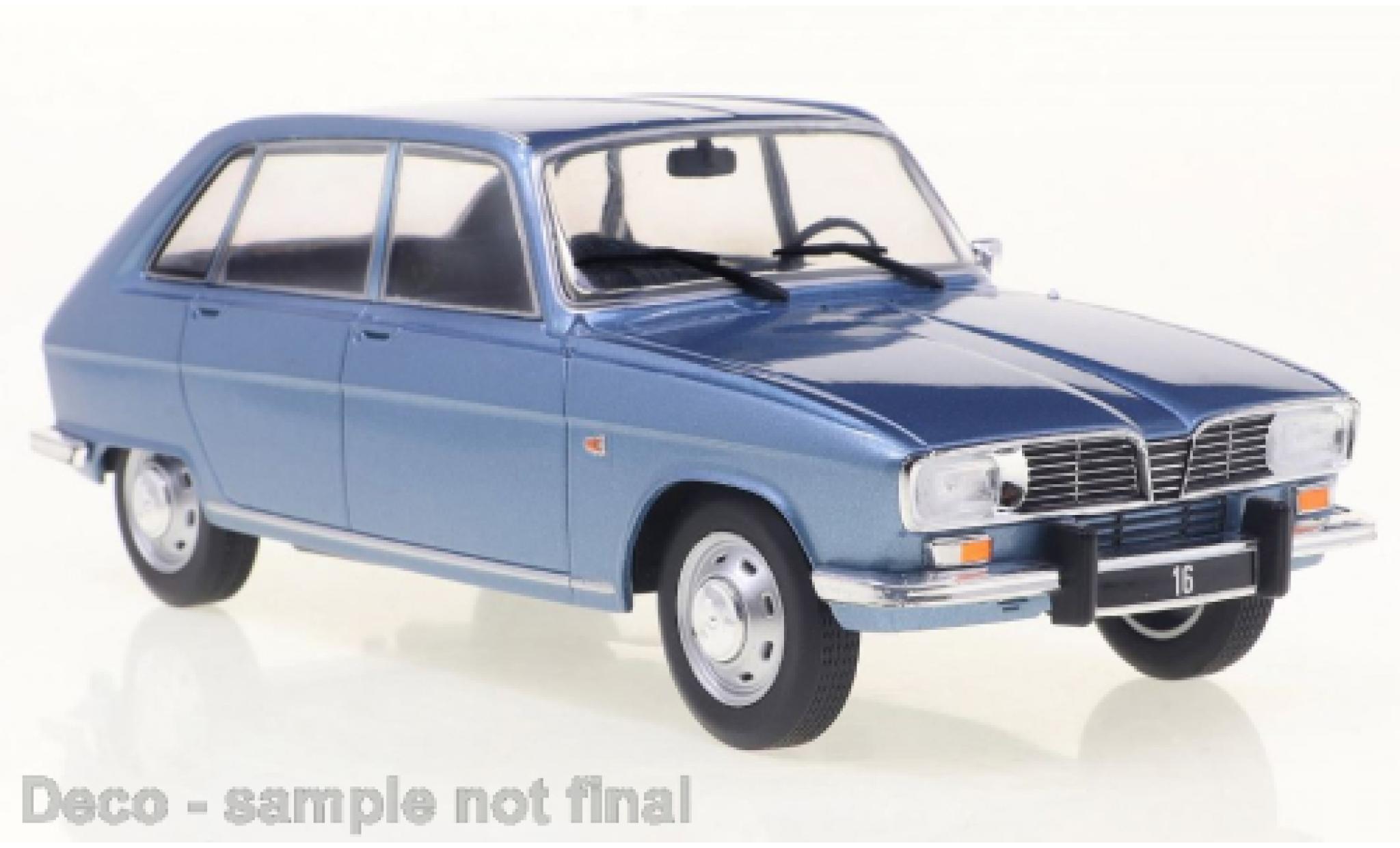 Renault 16 1/24 WhiteBox metallic blauw clair 1965 modelauto