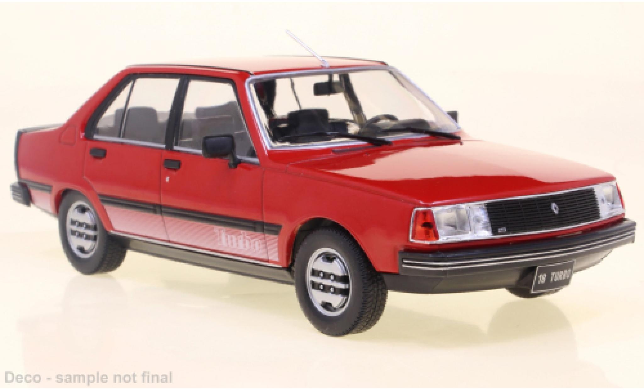 Renault 18 1/24 WhiteBox Turbo rood 1980 modelauto