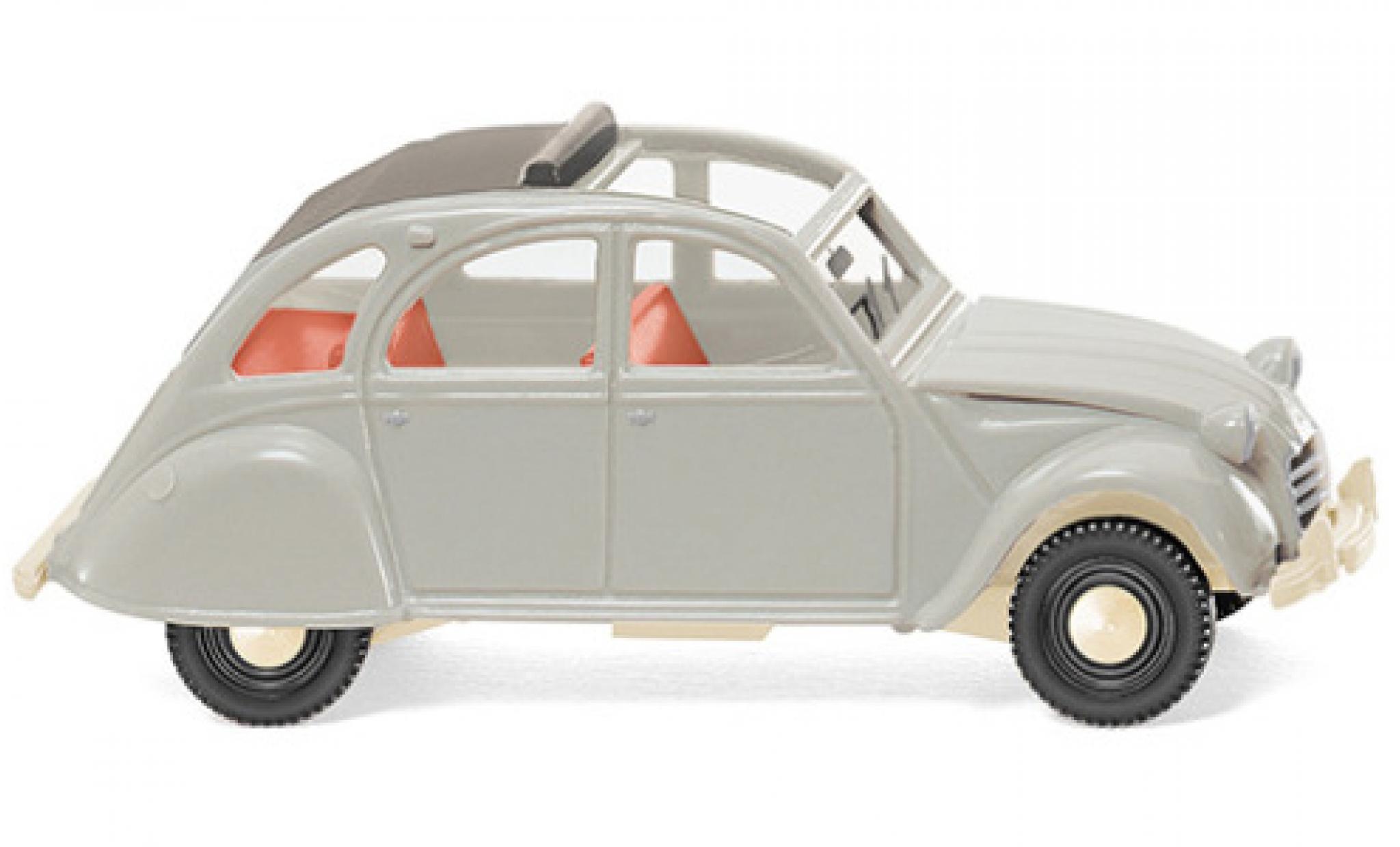 Citroen 2CV 1/87 Wiking 2 CV grijs 1963 modelauto