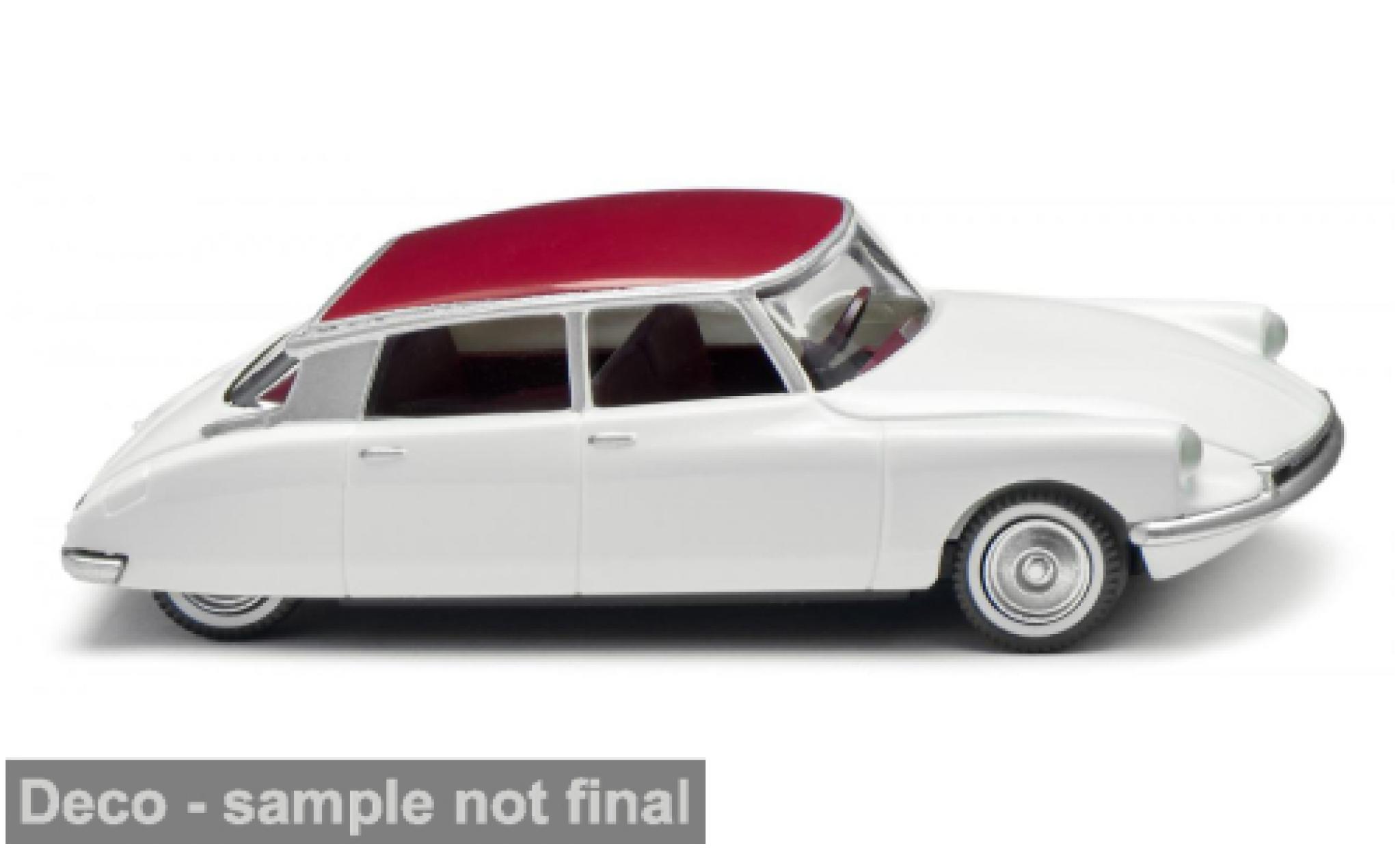 Citroen ID 19 1/87 Wiking wit/rood 1957 1:87 modelauto