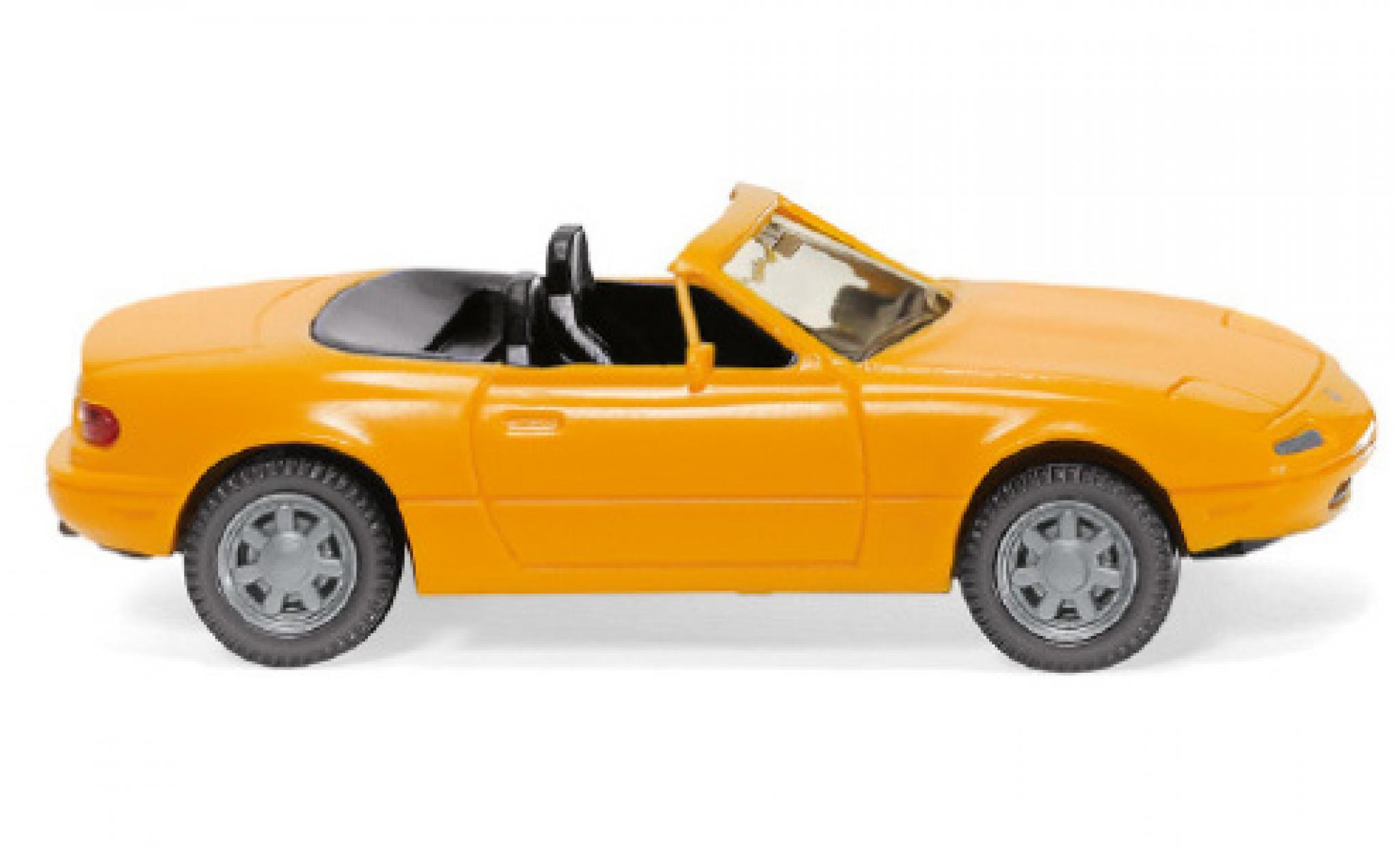 Mazda MX5 1/87 Wiking geel 1989 modelauto