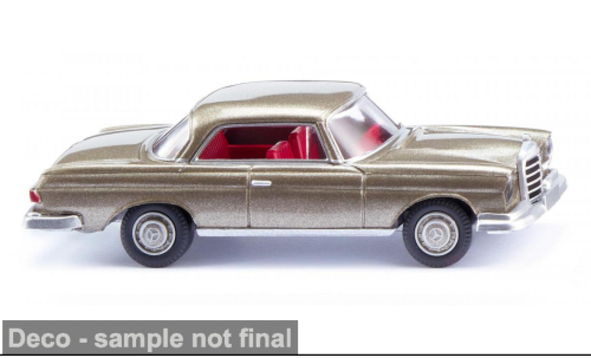 Mercedes 250 1/87 Wiking SE Coupe (W111) grijs 1965 1:87 modelauto