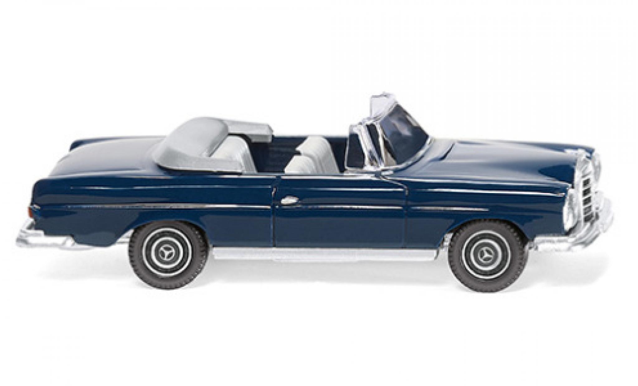 Mercedes 280 1/87 Wiking SE Cabriolet blauw 1967 modelauto