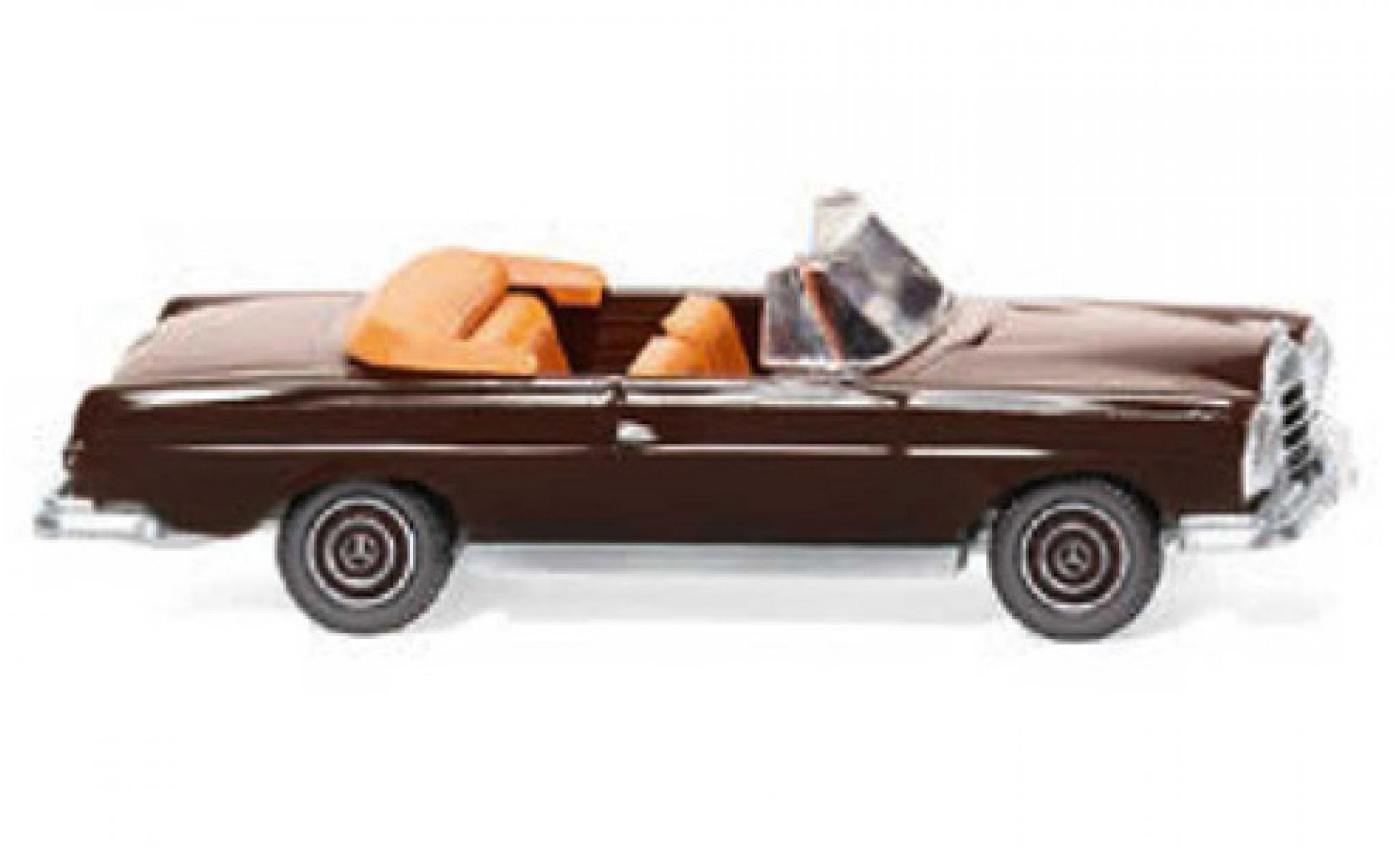 Mercedes 280 1/87 Wiking SE Cabriolet bruin 1967 modelauto