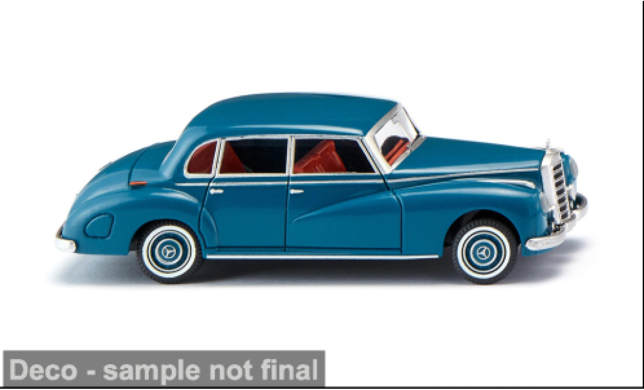 Mercedes 300 1/87 Wiking blauw 1957 1:87 modelauto