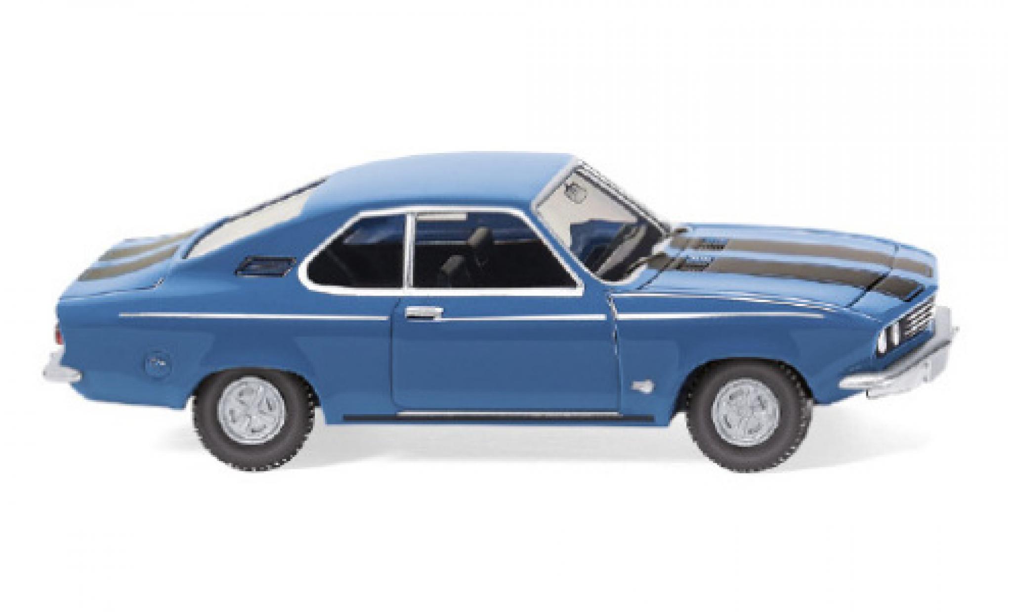 Opel Manta 1/87 Wiking A blauw/zwart 1970 modelauto