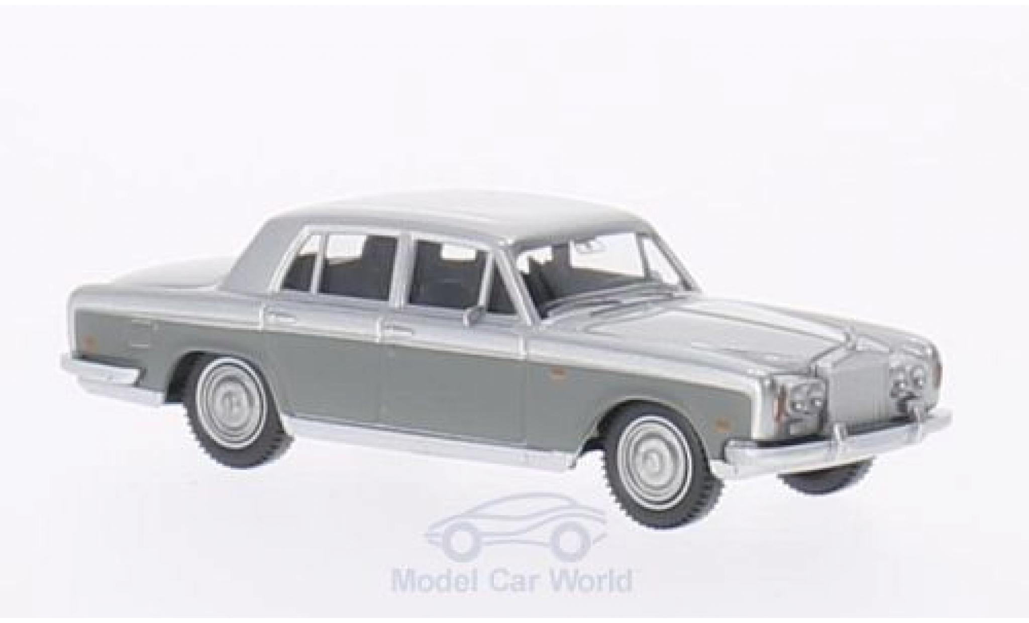 Rolls Royce Silver Shadow 1/87 Wiking grijs/grijs modelauto