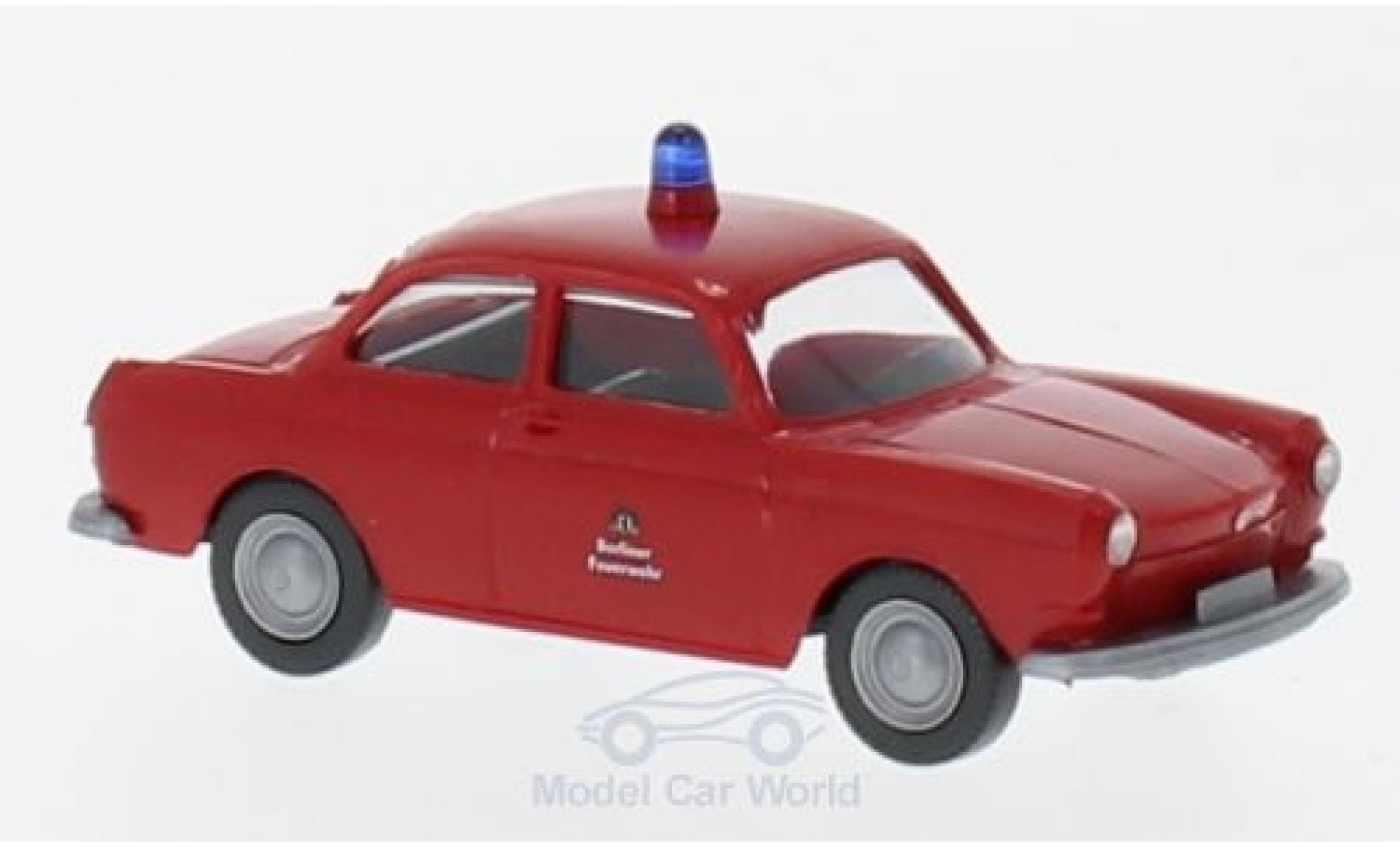 Volkswagen 1600 1/87 Wiking Brandweer modelauto