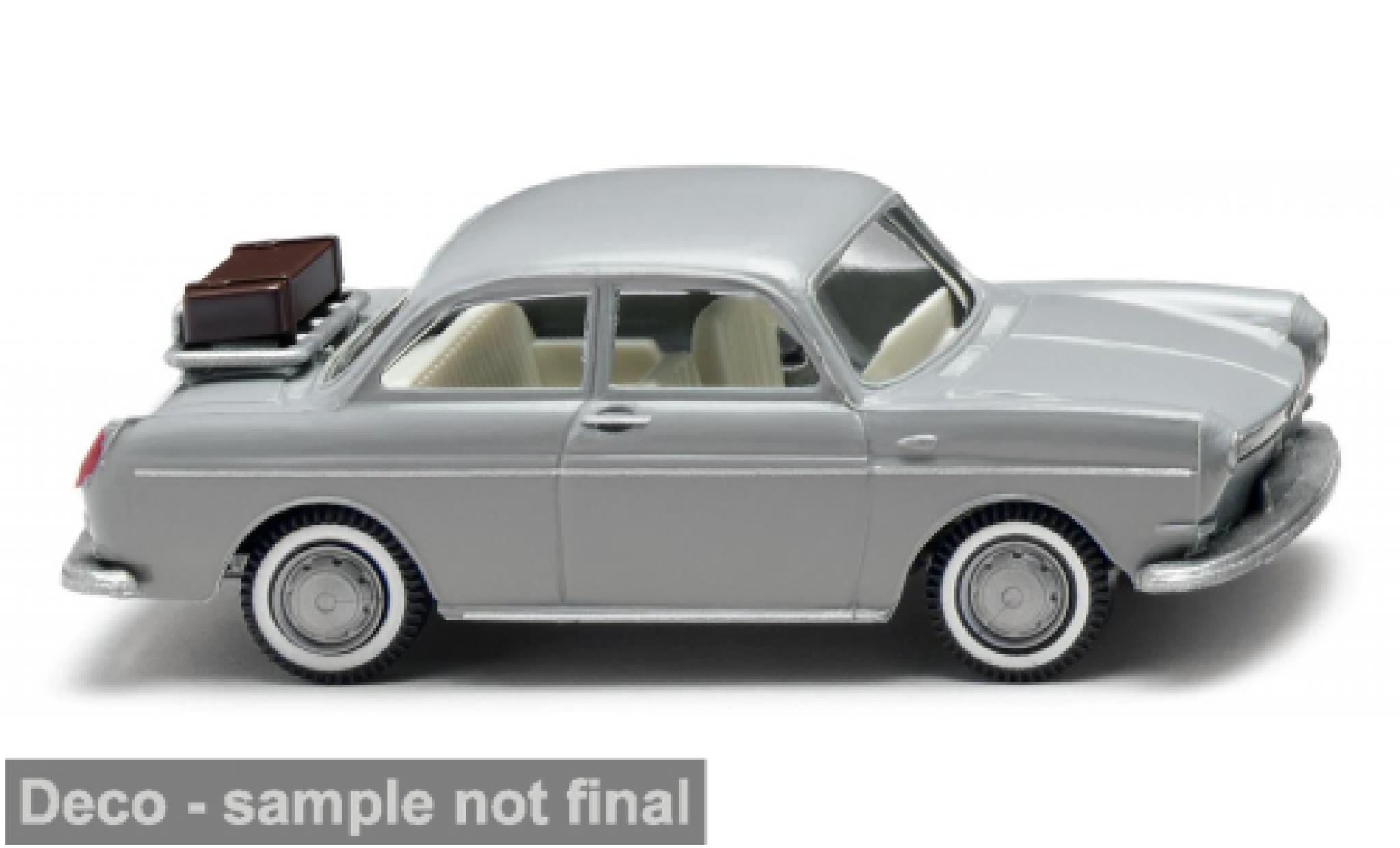 Volkswagen 1600 1/87 Wiking grijs 1963 1:87 modelauto