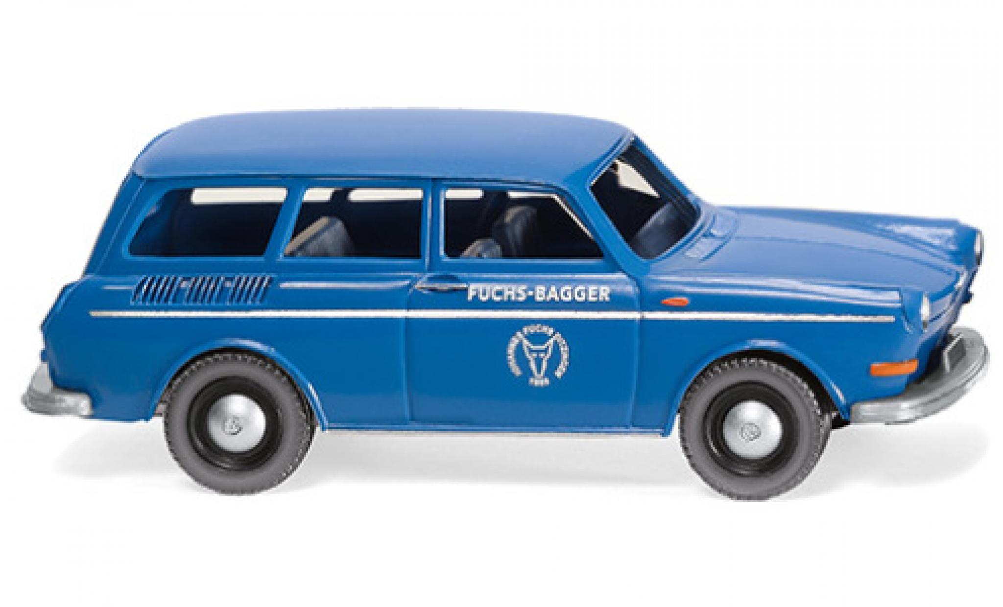 Volkswagen 1600 1/87 Wiking Variant Fuchs-Bagger Kundendienst 1969 modelauto