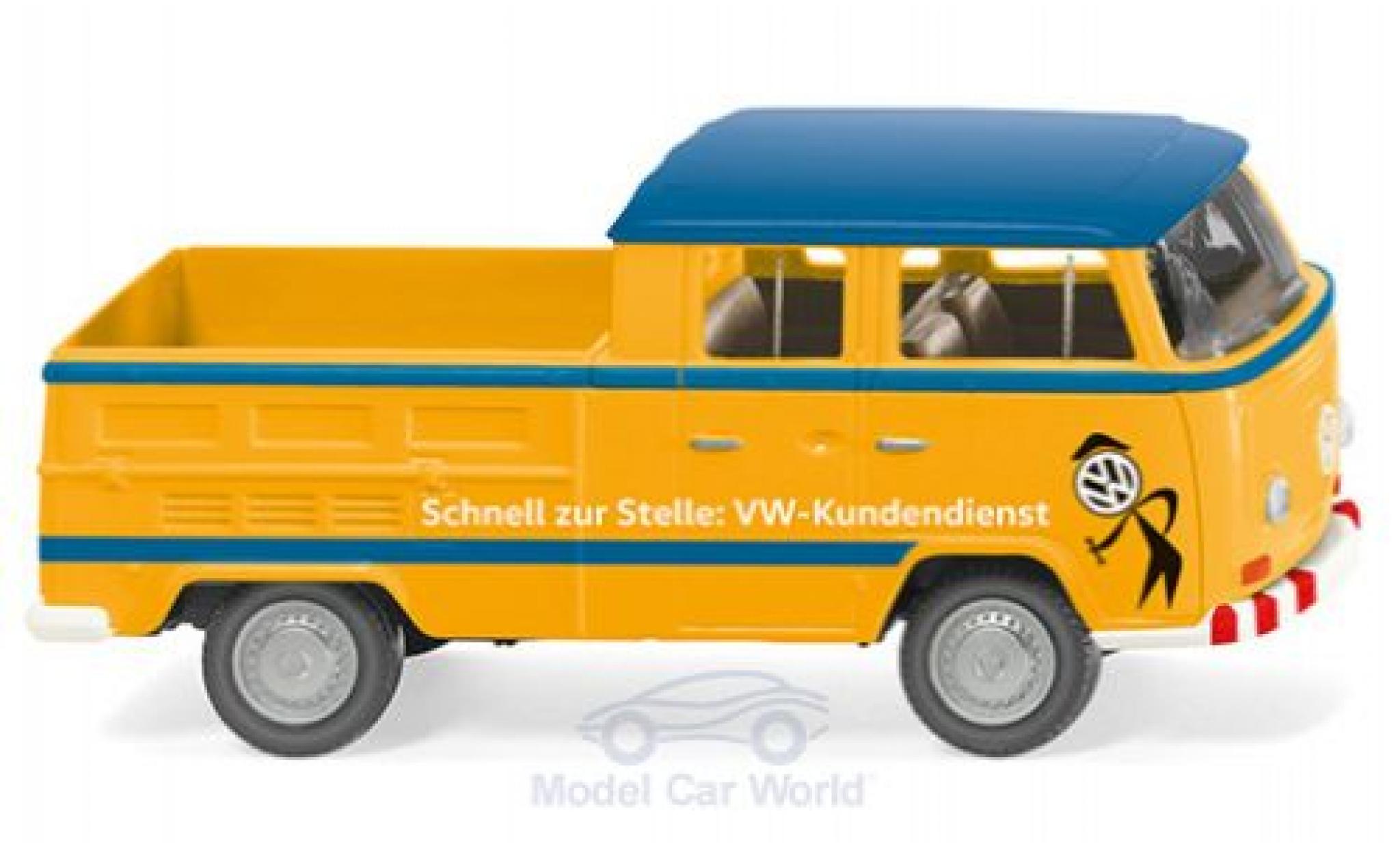 Volkswagen T2 1/87 Wiking Doppelkabine Kundendienst modelauto