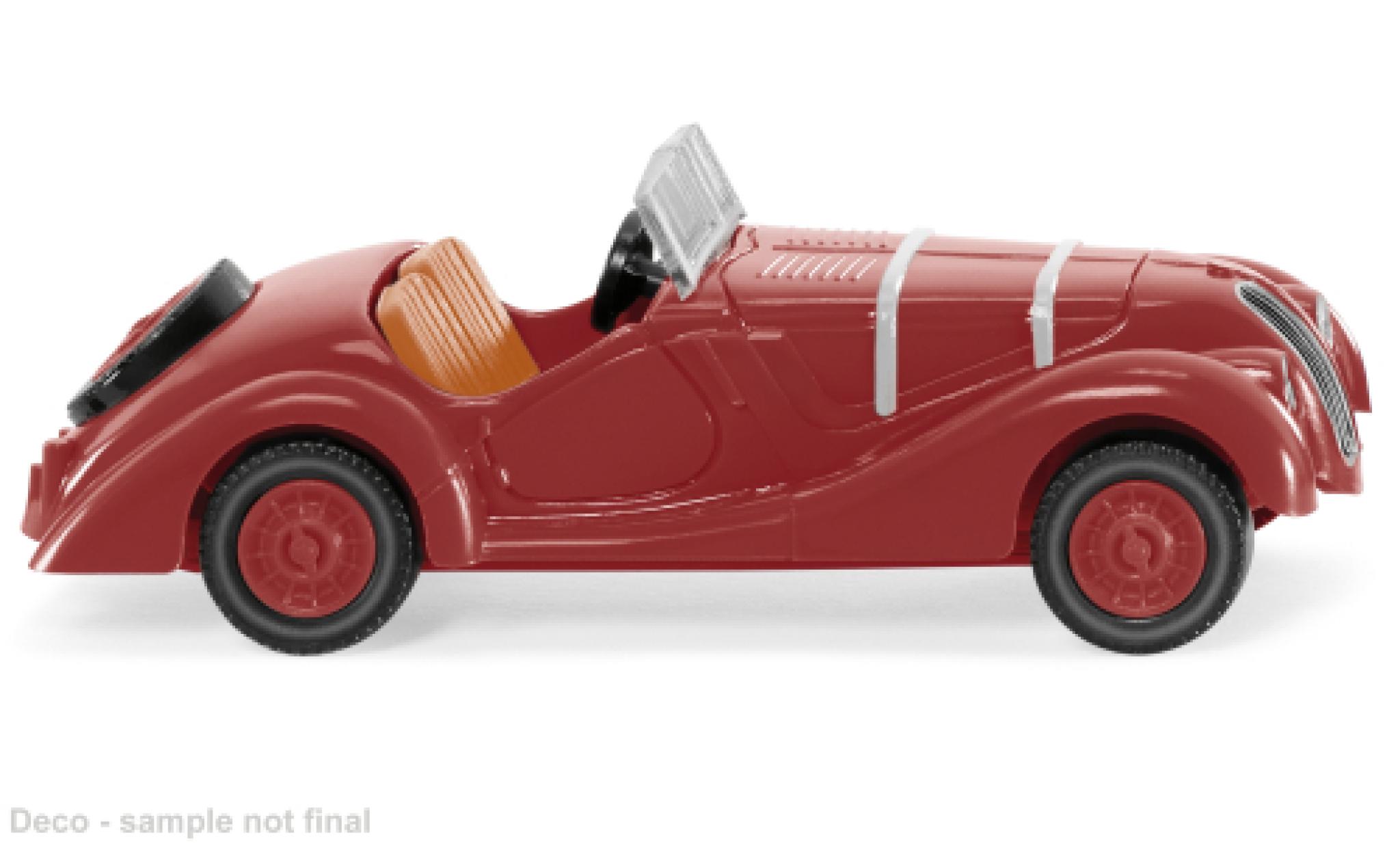 Bmw 328 1/87 Wiking rood fonc&eacute; modelauto