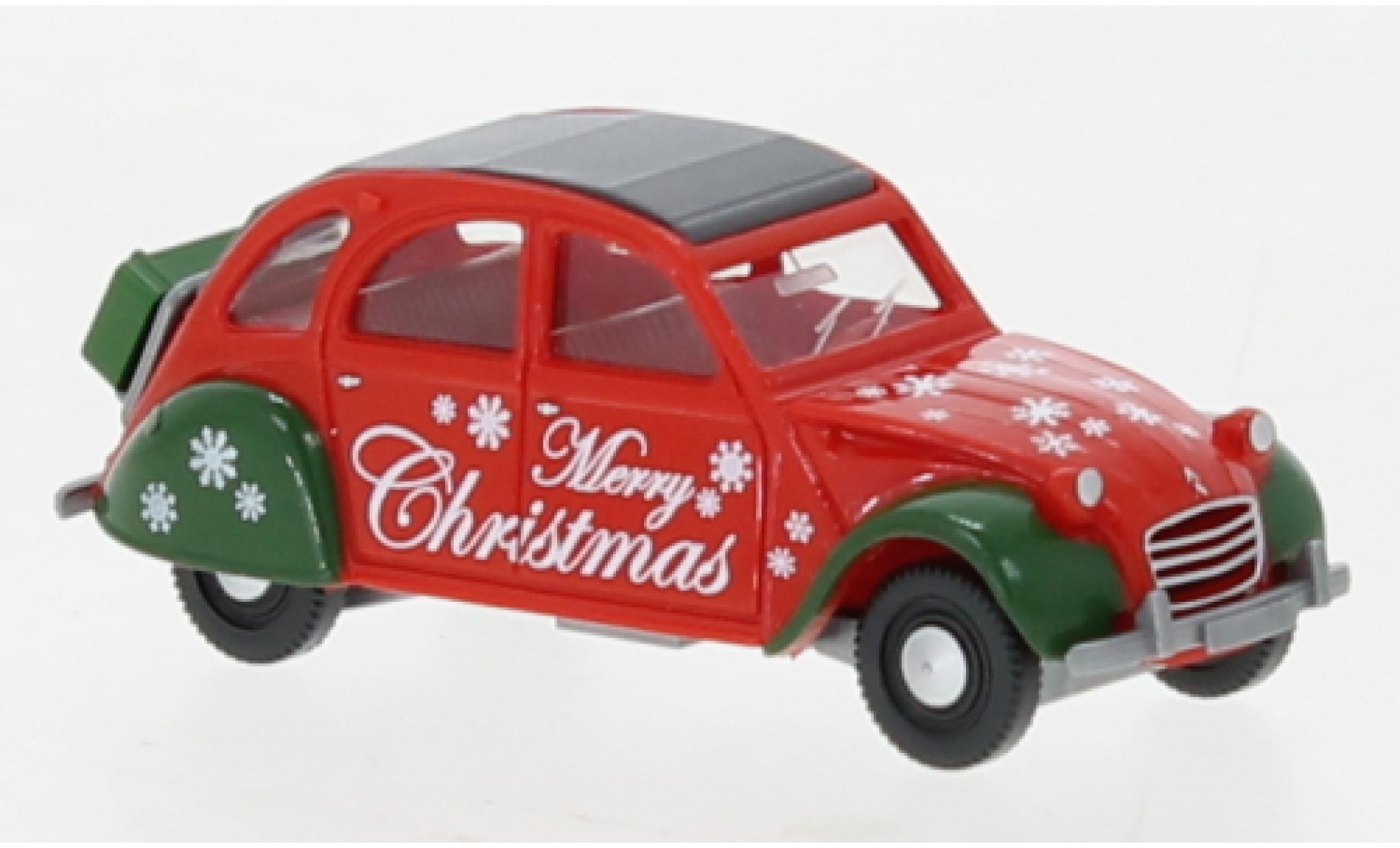 Citroen 2CV 1/87 Wiking Merry Christmas 1963 modelauto