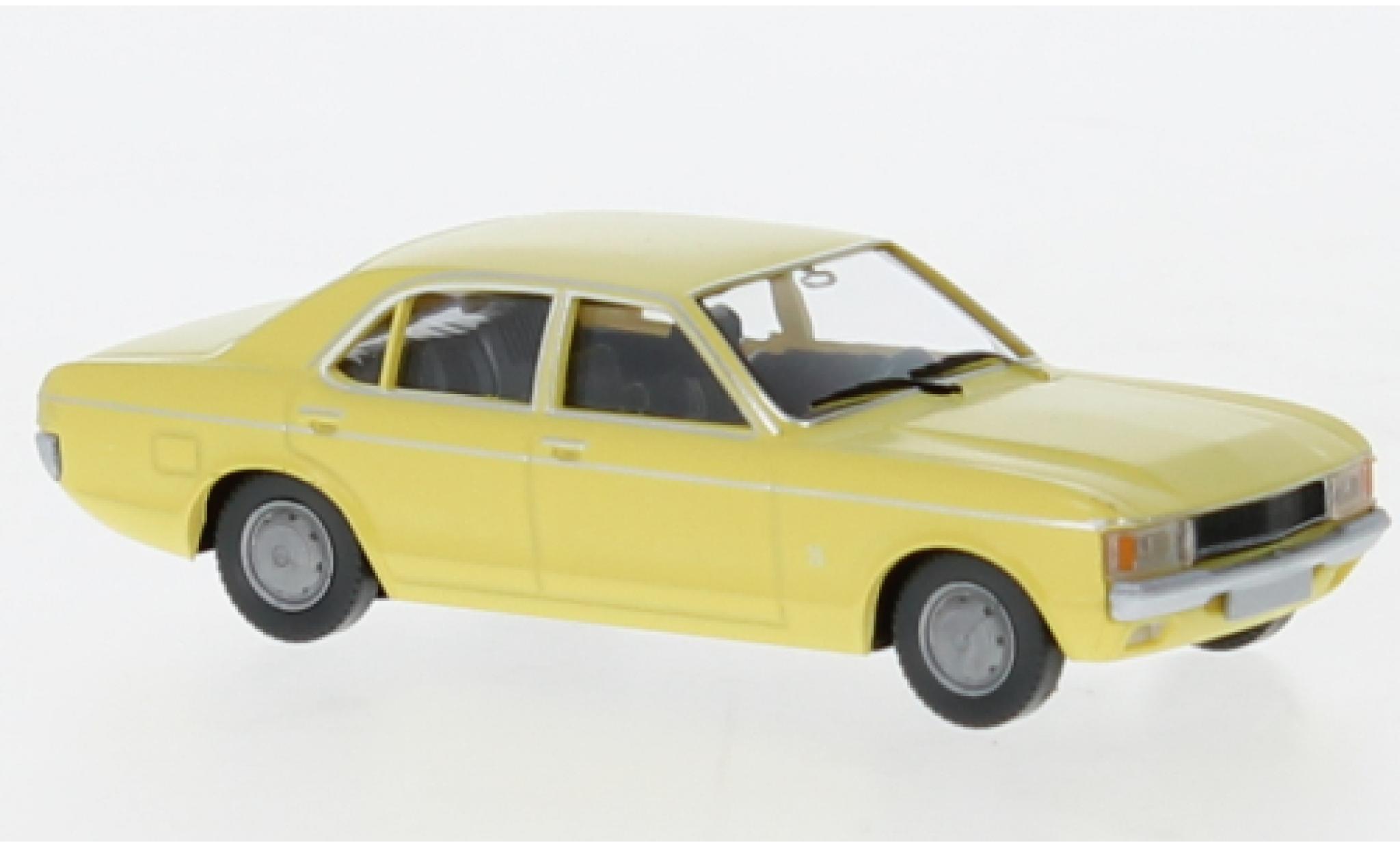 Ford Granada 1/87 Wiking MK I geel clair 1972 modelauto