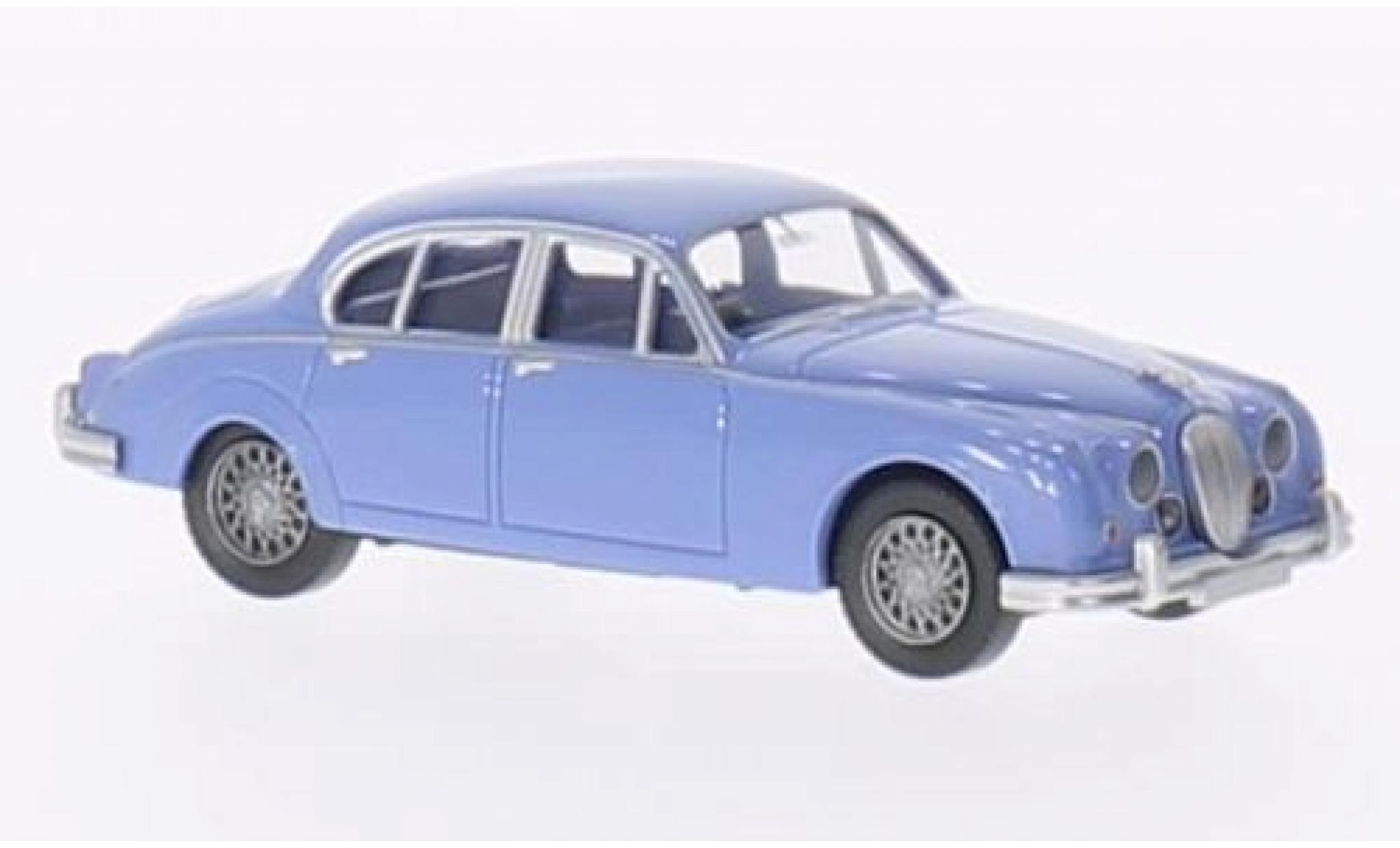 Jaguar MK 1/87 Wiking II blauw clair modelauto