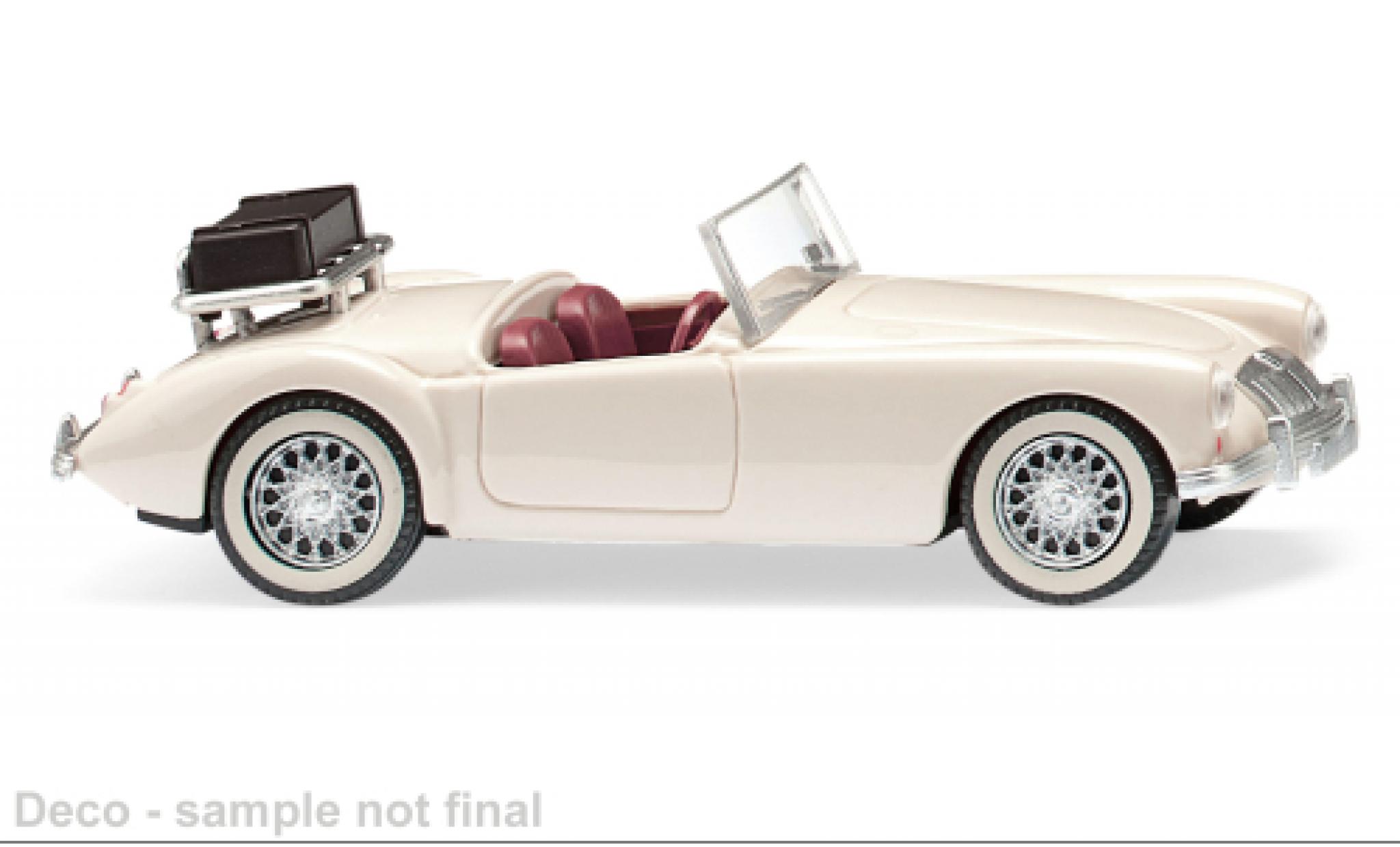 MG A 1/87 Wiking Roadster wit modelauto