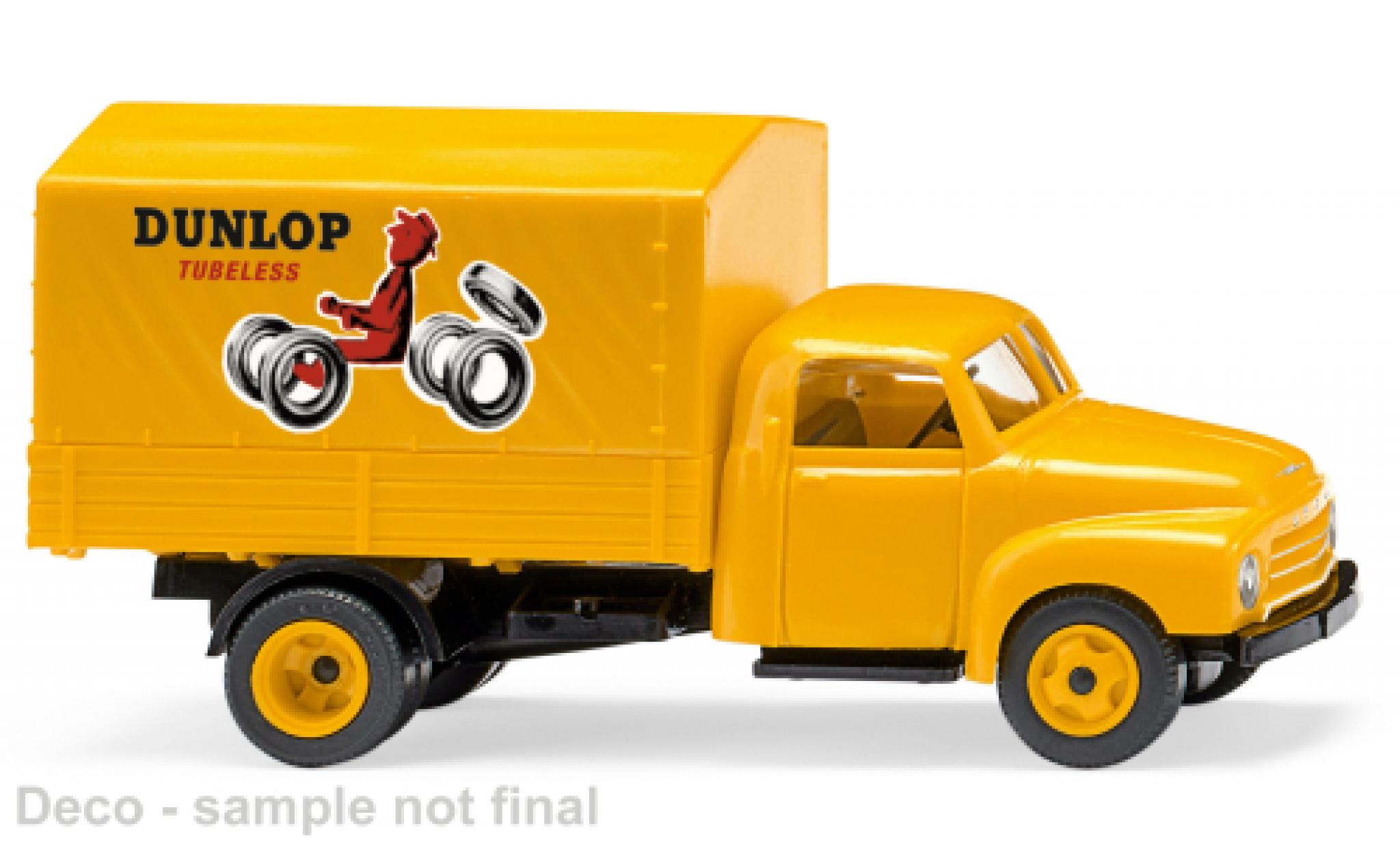 Opel Blitz 1/87 Wiking Dunlop modelauto