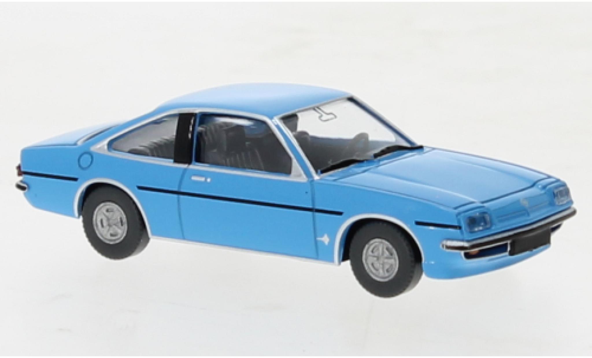 Opel Manta 1/87 Wiking B blauw clair 1975 modelauto