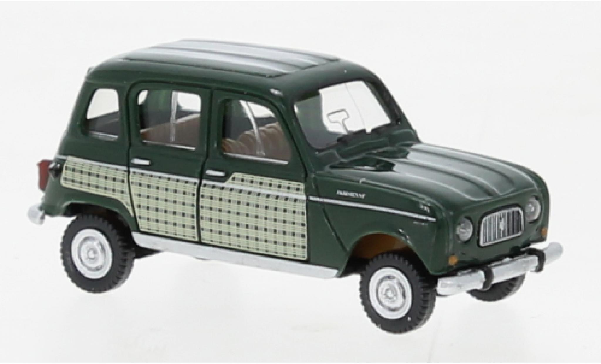 Renault 4 1/87 Wiking Parisienne groen fonc&eacute; 196 modelauto