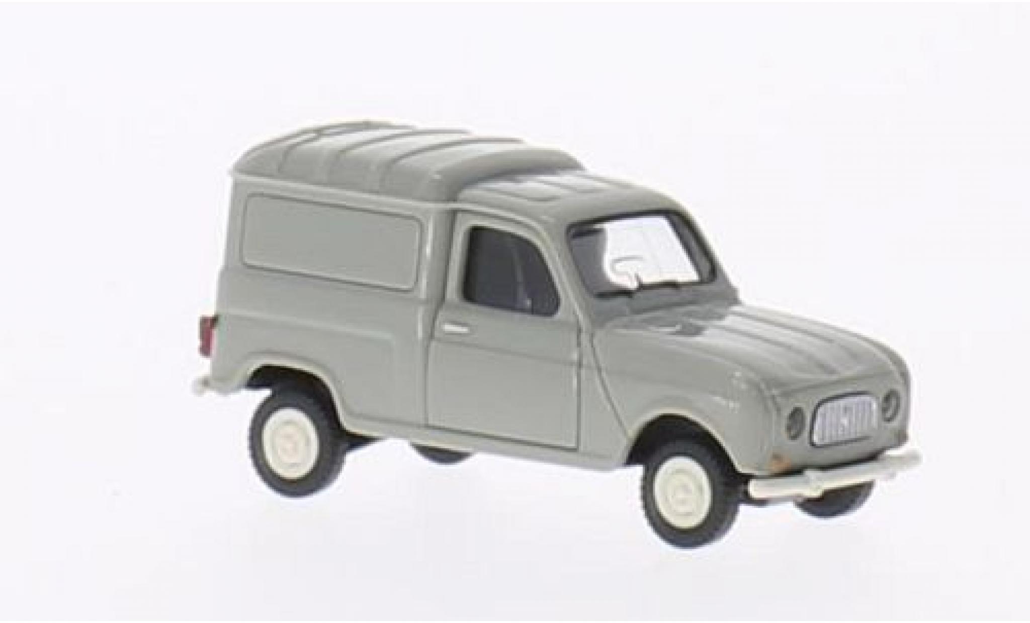 Renault 4 1/87 Wiking R grijs modelauto