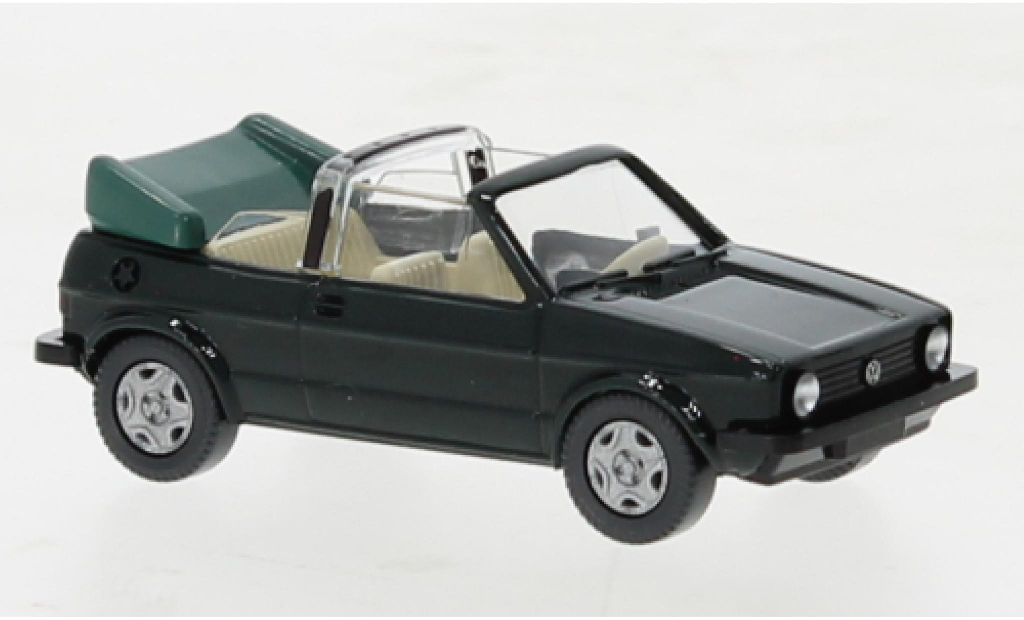 Volkswagen Golf 1/87 Wiking I cabriolets groen fonc&eacute; 1979 modelauto