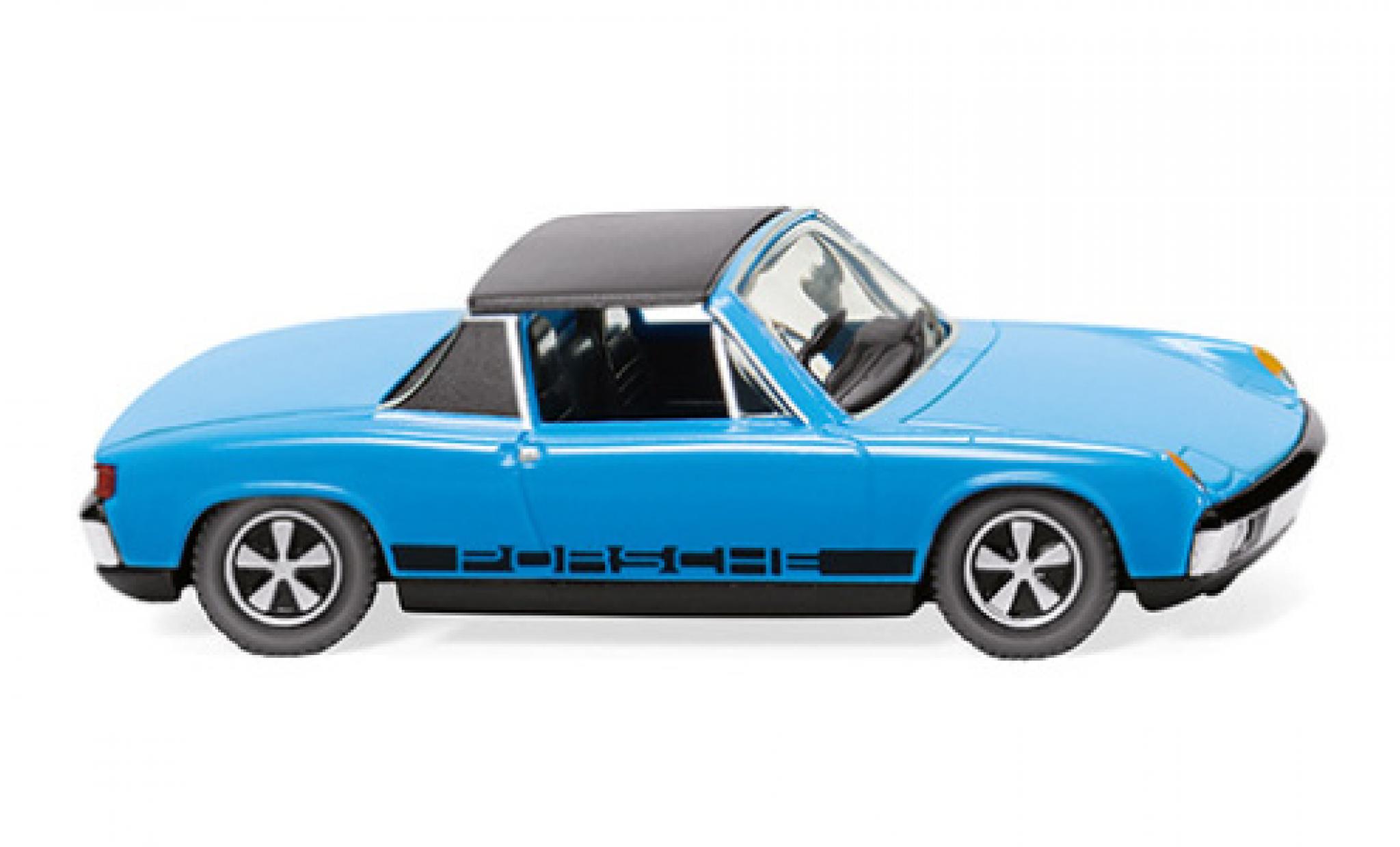 Porsche 914 1/87 Wiking Volkswagen blauw clair 1969 modelauto