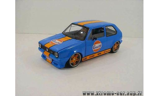 Volkswagen Golf GTI 1/18 Solido gulf blauw modelauto