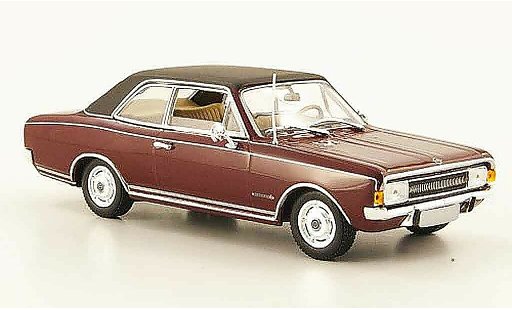 Opel Commodore A 1/43 Minichamps rood zwart 1968 modelauto