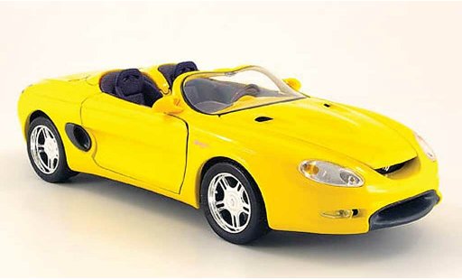 Ford Mustang 1994 1/18 Maisto mach iii geel modelauto
