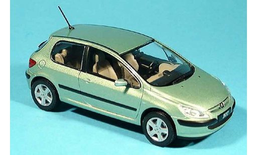Peugeot 307 Base 1/43 Norev XT groen 3 portes modelauto
